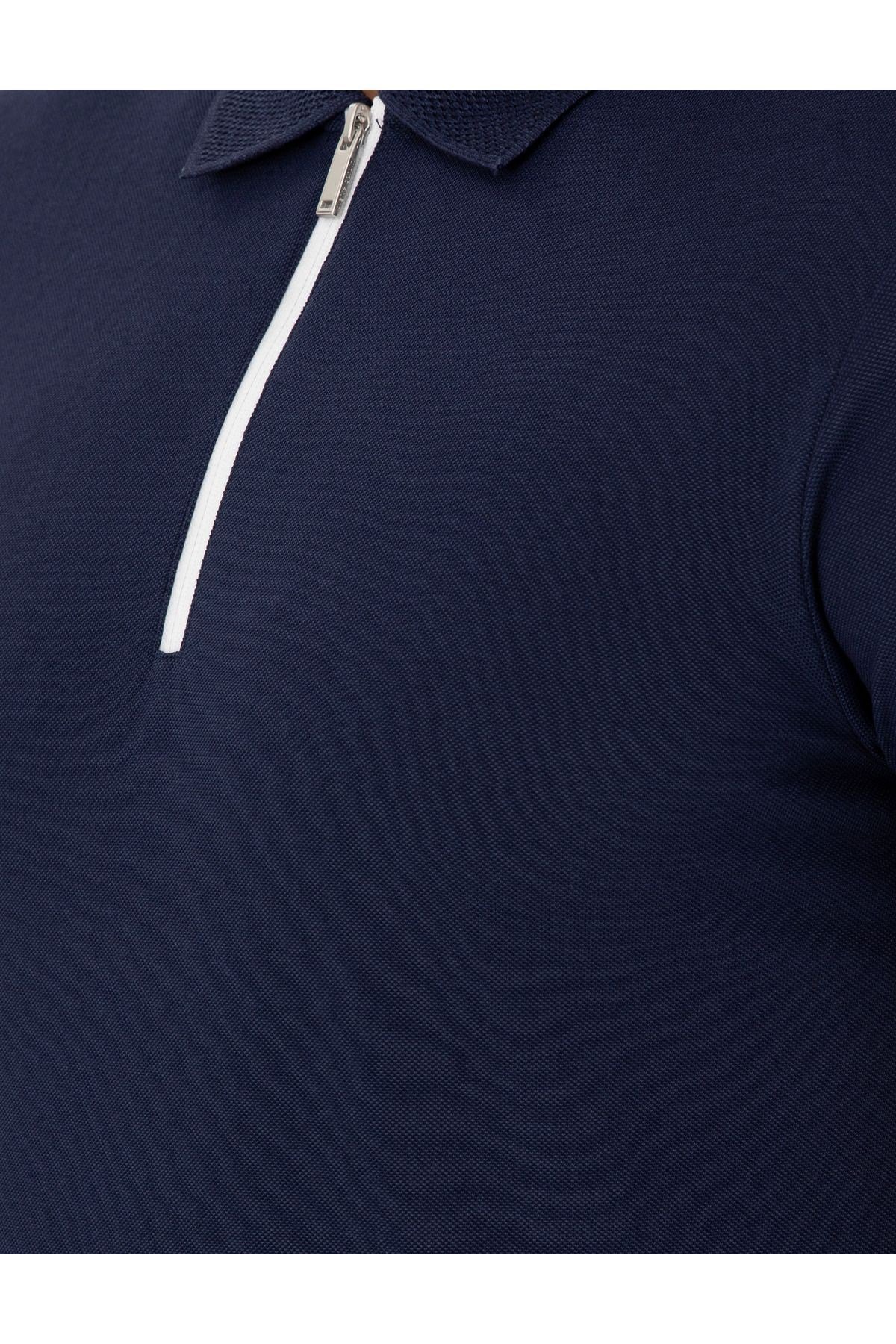 Lacivert Slim Fit T-Shirt 1824171