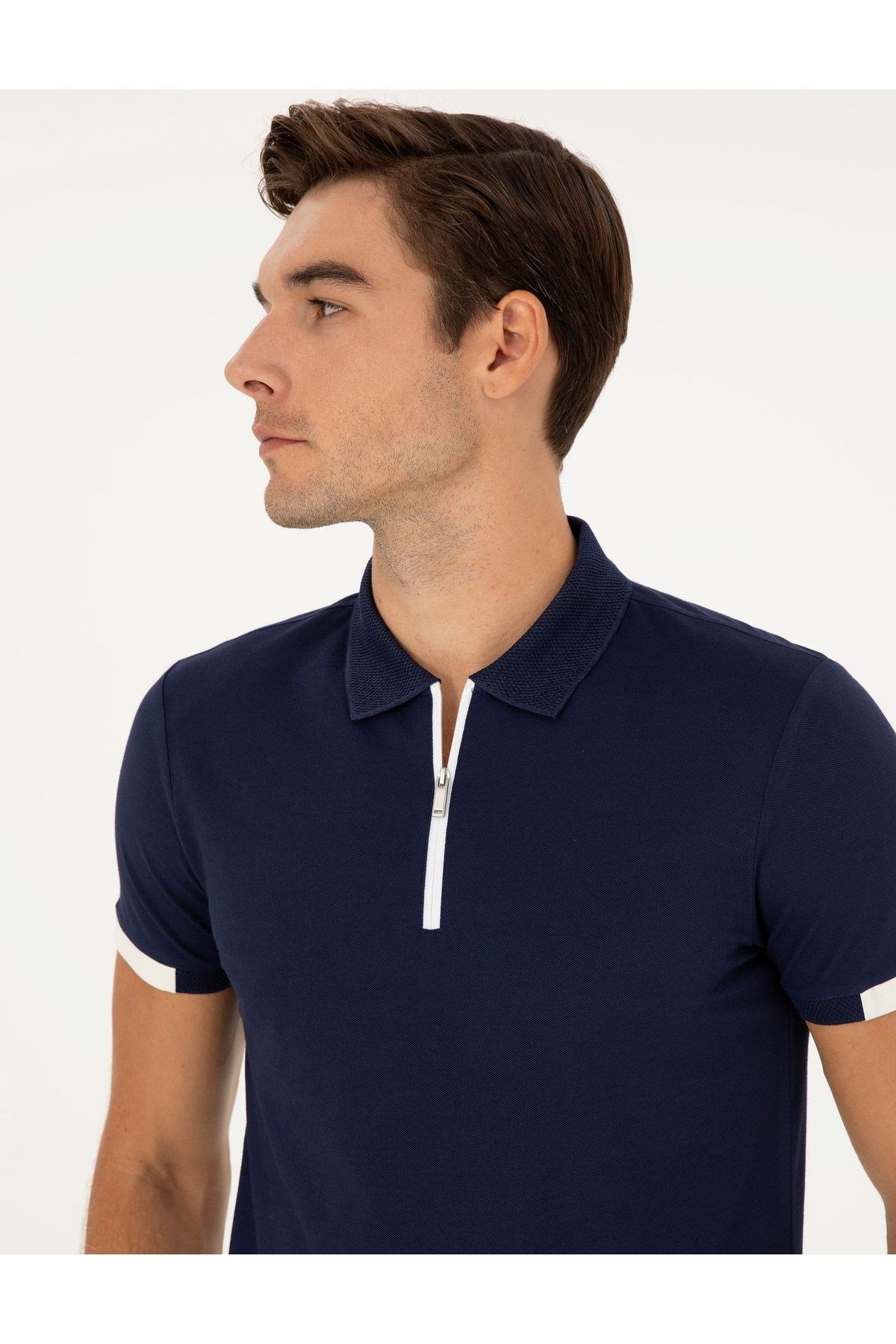 Lacivert Slim Fit T-Shirt 1824171