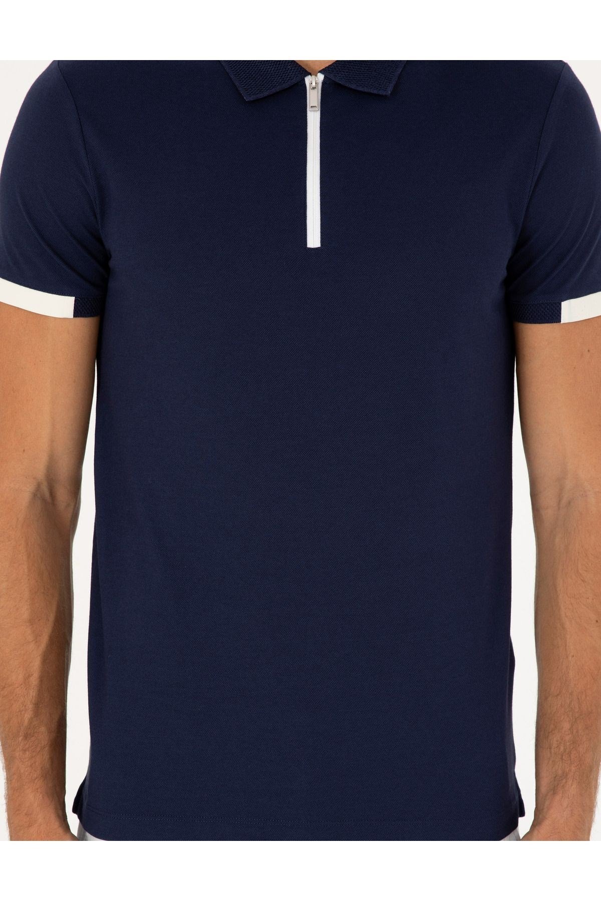 Lacivert Slim Fit T-Shirt 1824171