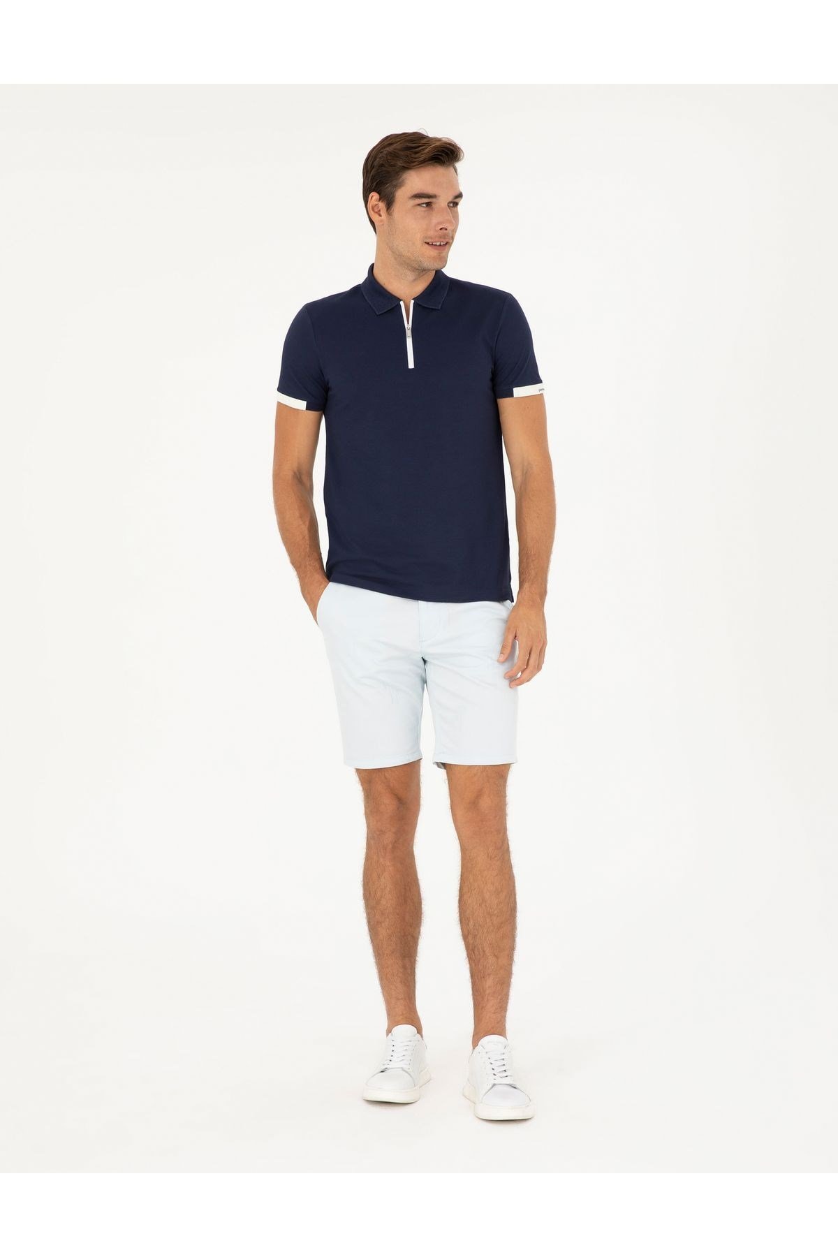 Lacivert Slim Fit T-Shirt 1824171