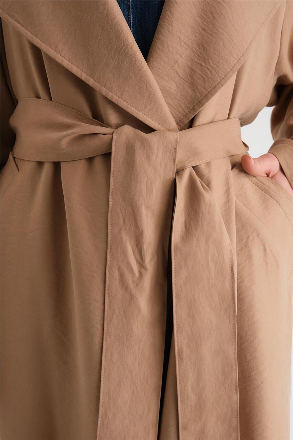 Oversize Modal Trençkot 24y8712 Camel