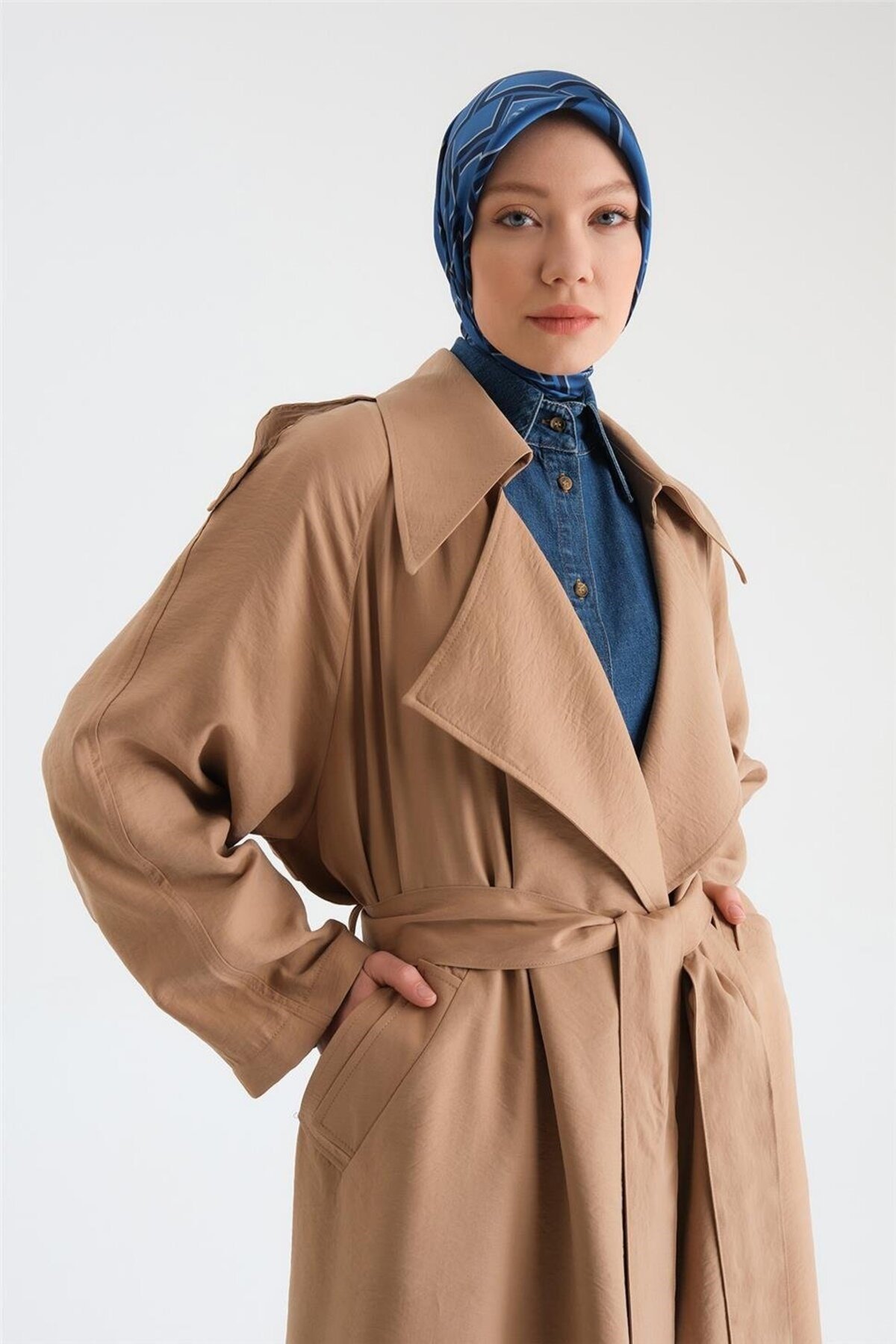 Oversize Modal Trençkot 24y8712 Camel