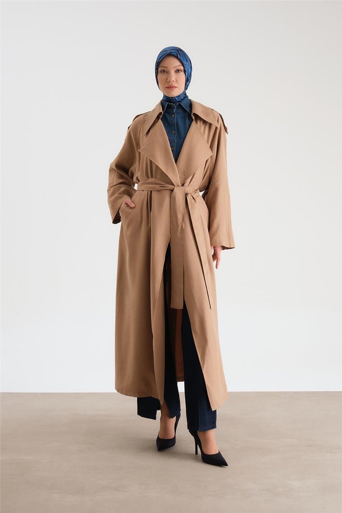 Oversize Modal Trençkot 24y8712 Camel