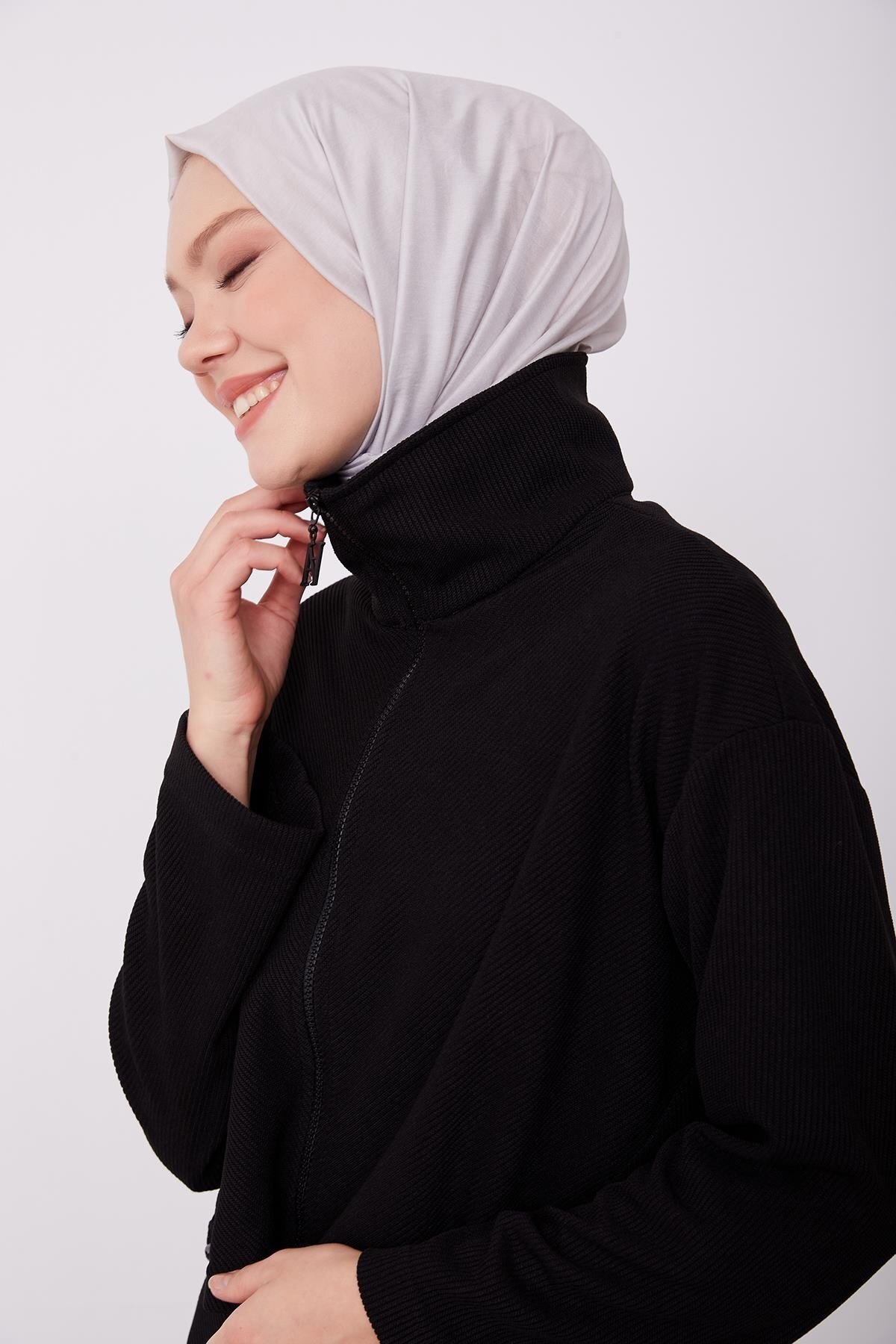 Polo Yaka Hırkalı Takım 23K6710 Siyah