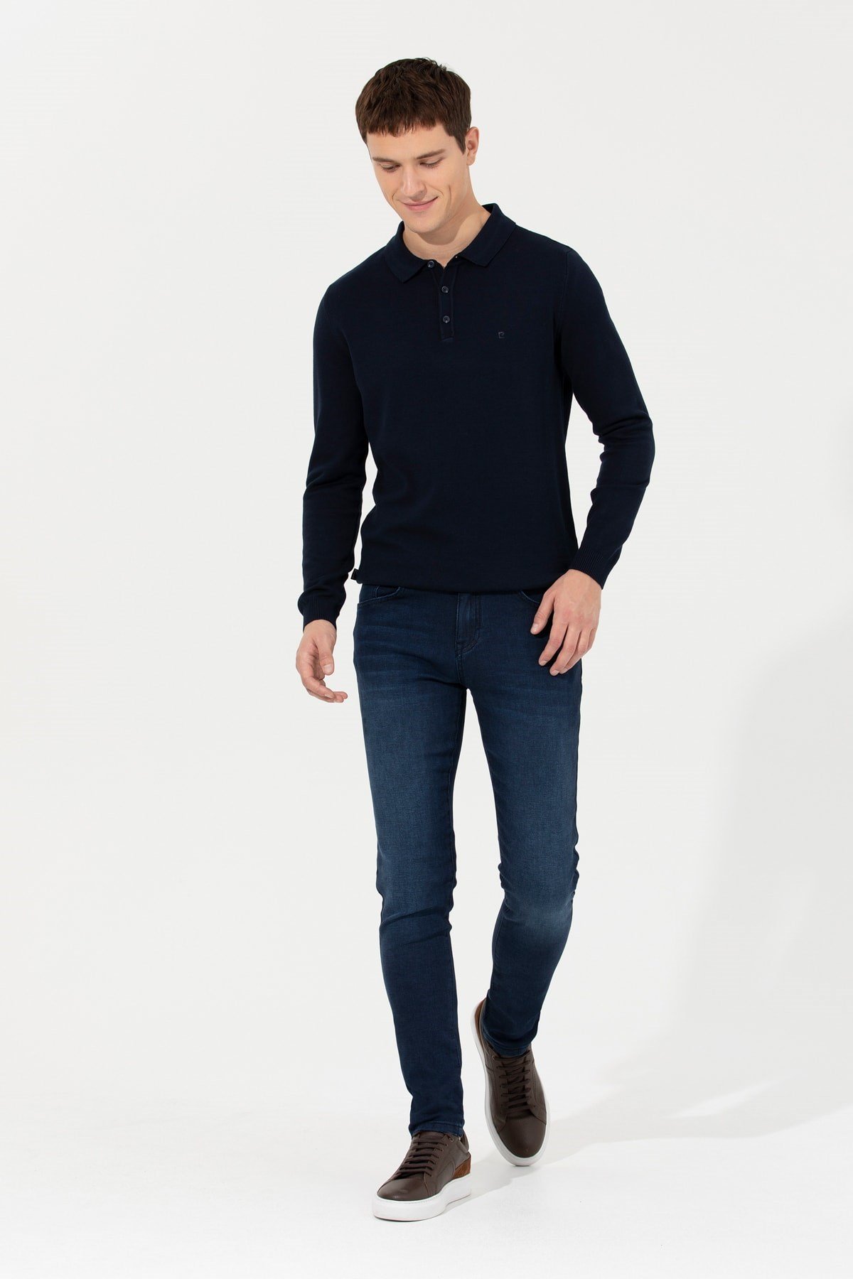 Ramson Dokuma Slim Fit Indigo Denim Pantolon
