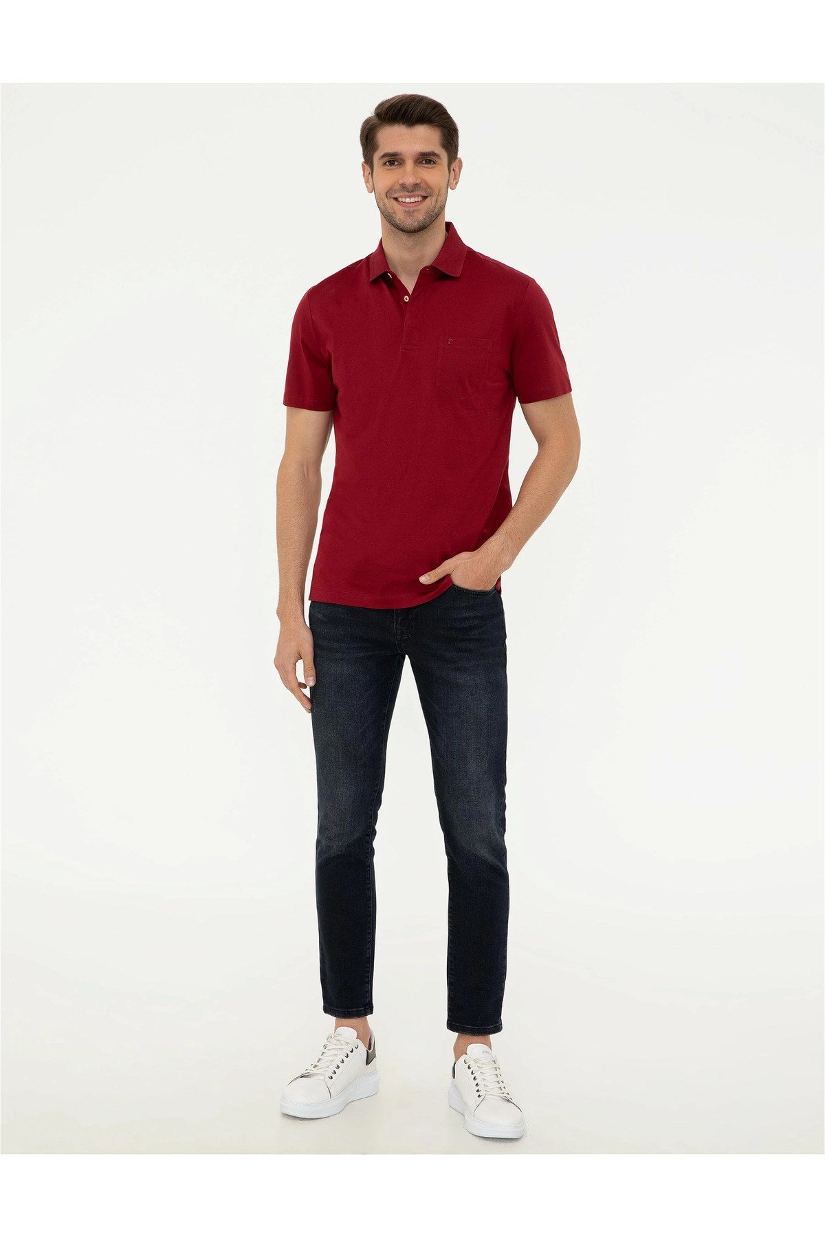 Regular Fit Polo Yaka Merserize Tişört 1370058