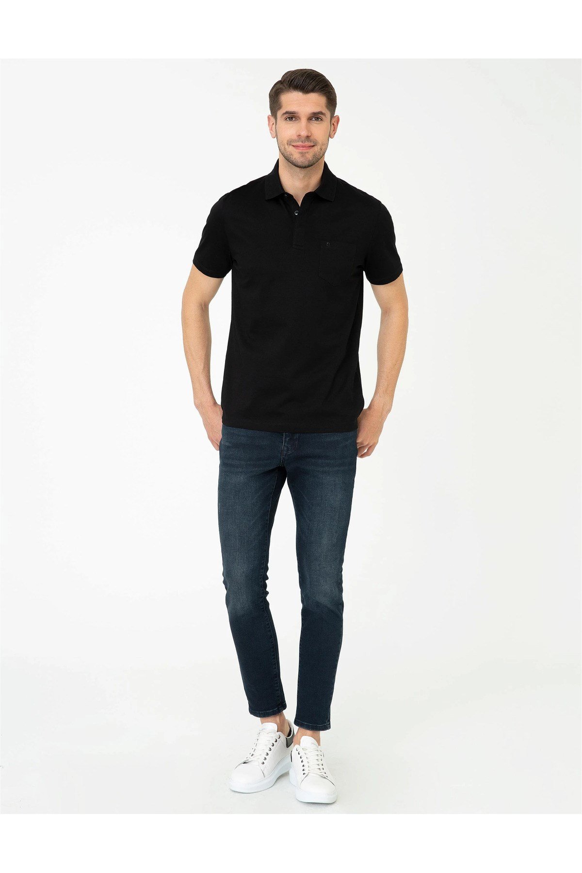 Regular Fit Polo Yaka Merserize Tişört 1370058