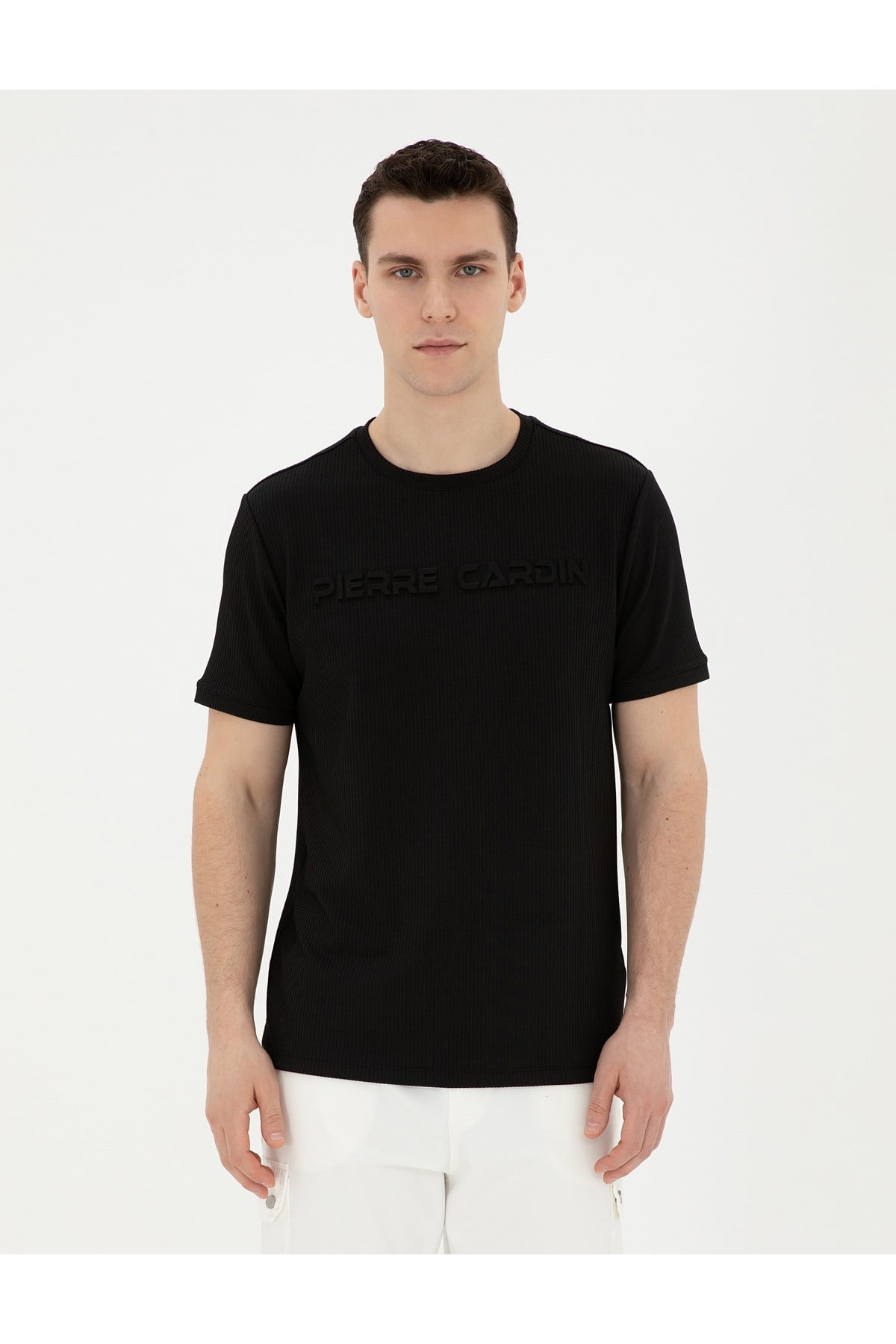 Siyah Regular Fit Tişört 50282061-VR046