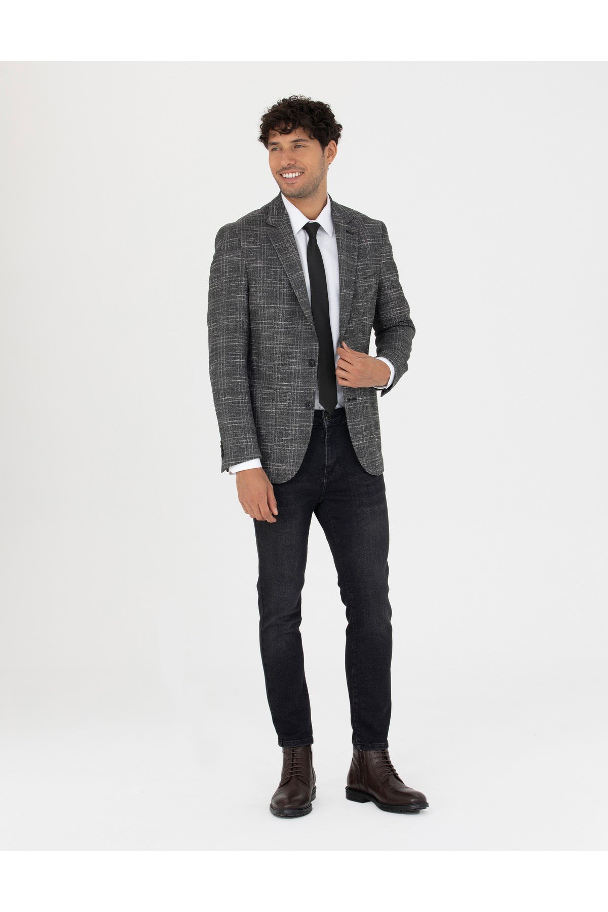 Siyah Slim Fit Ceket G021GL002.000.1696179.VR046