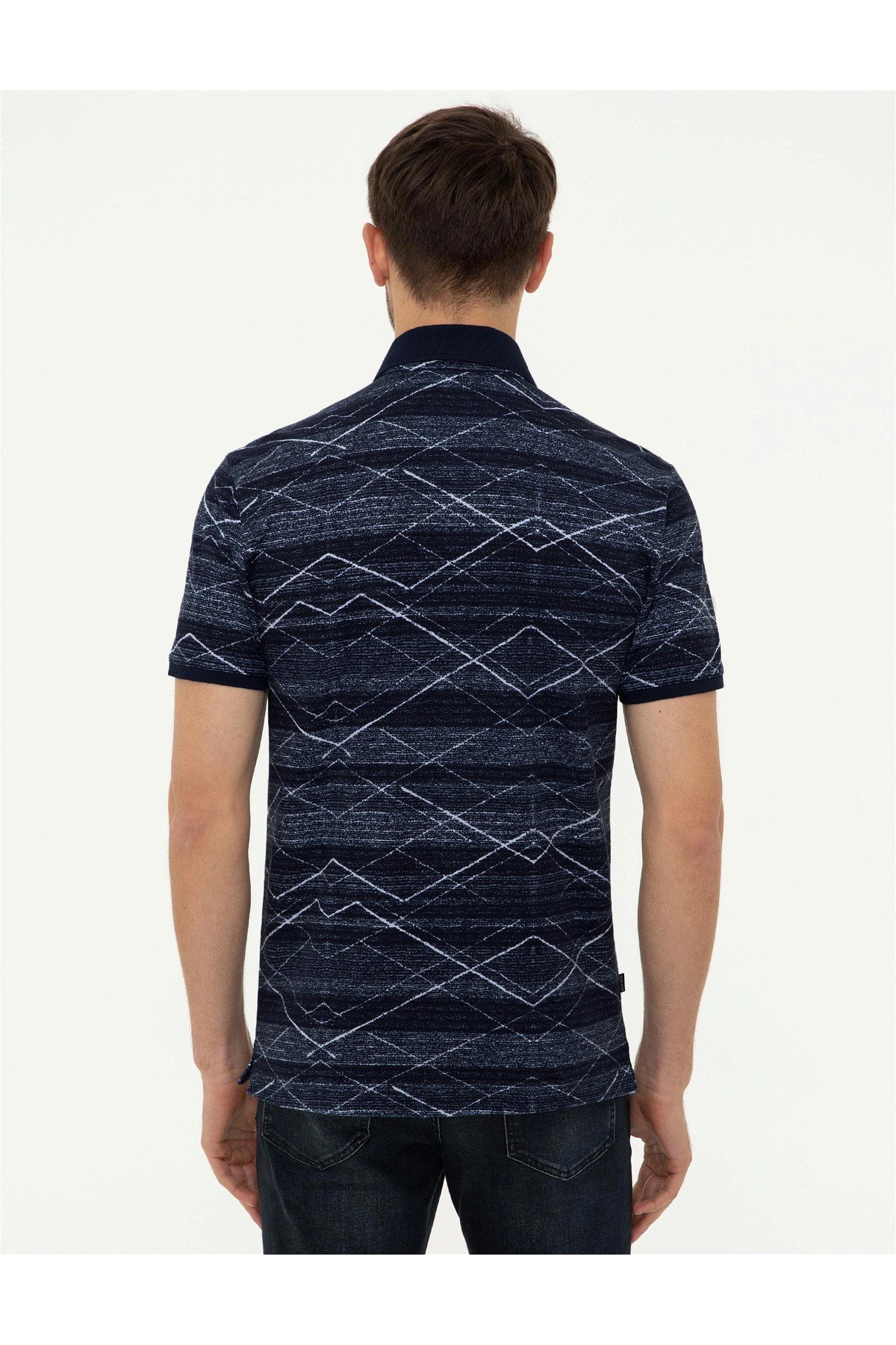 Siyah Slim Fit Gömlek Yaka Tişört G021SZ011.000.1201190