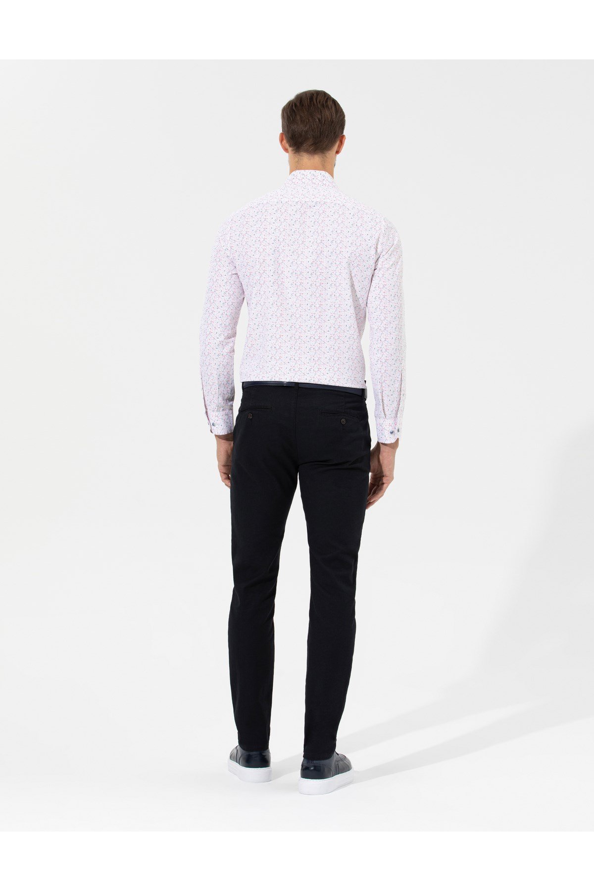 Siyah Slim Fit Kanvas Pantolon 50265904-VR046