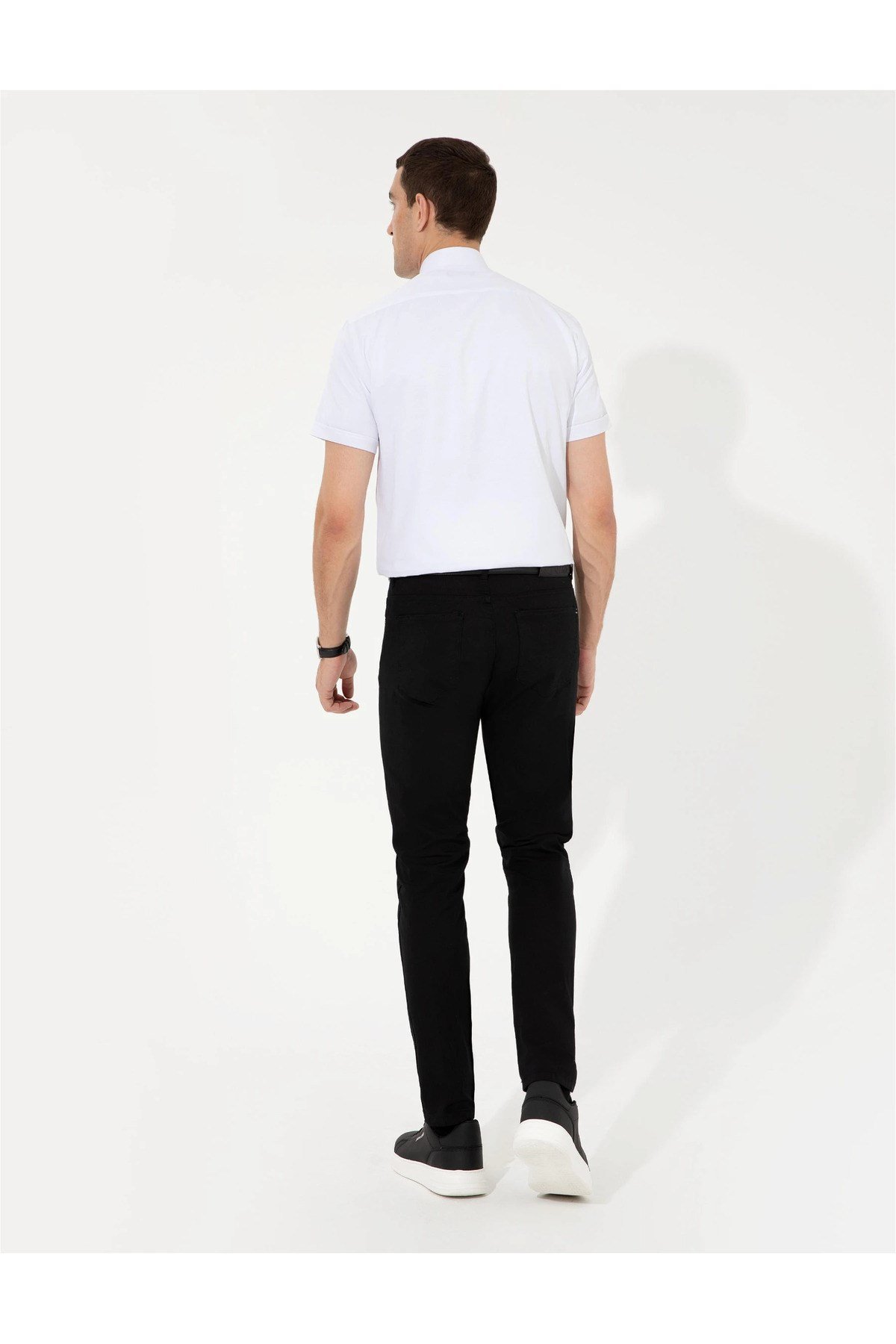 Siyah Slim Fit Kanvas Pantolon G021SZ078.000.1414330.VR033