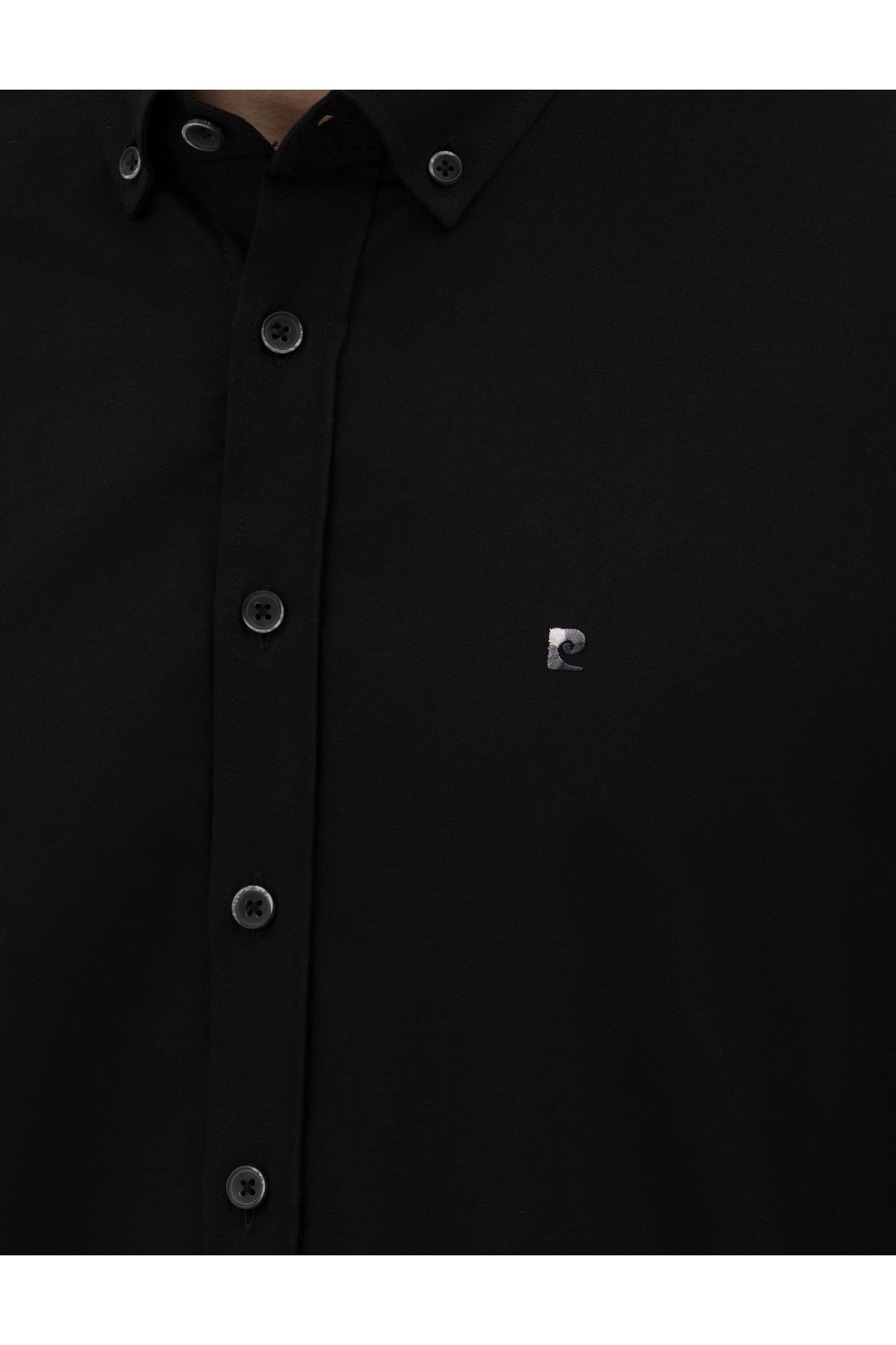 Siyah Slim Fit Uzun Kollu Gömlek