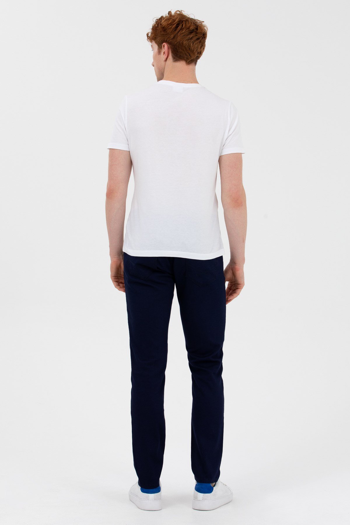 Slim Fit Lacivert Erkek Pamuklu Pantolon 1600040