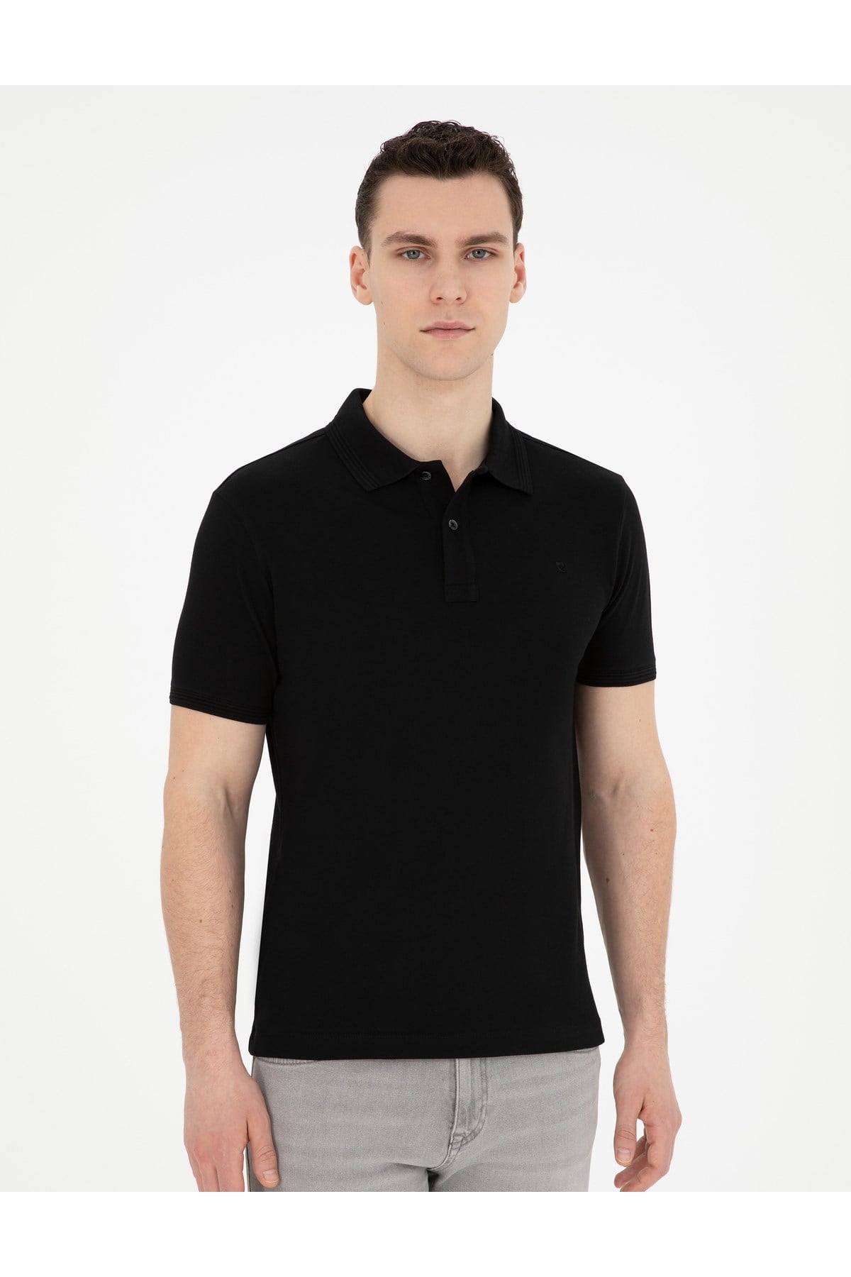 Slim Fit Polo Yaka %100 Pamuk T-Shirt 1822564