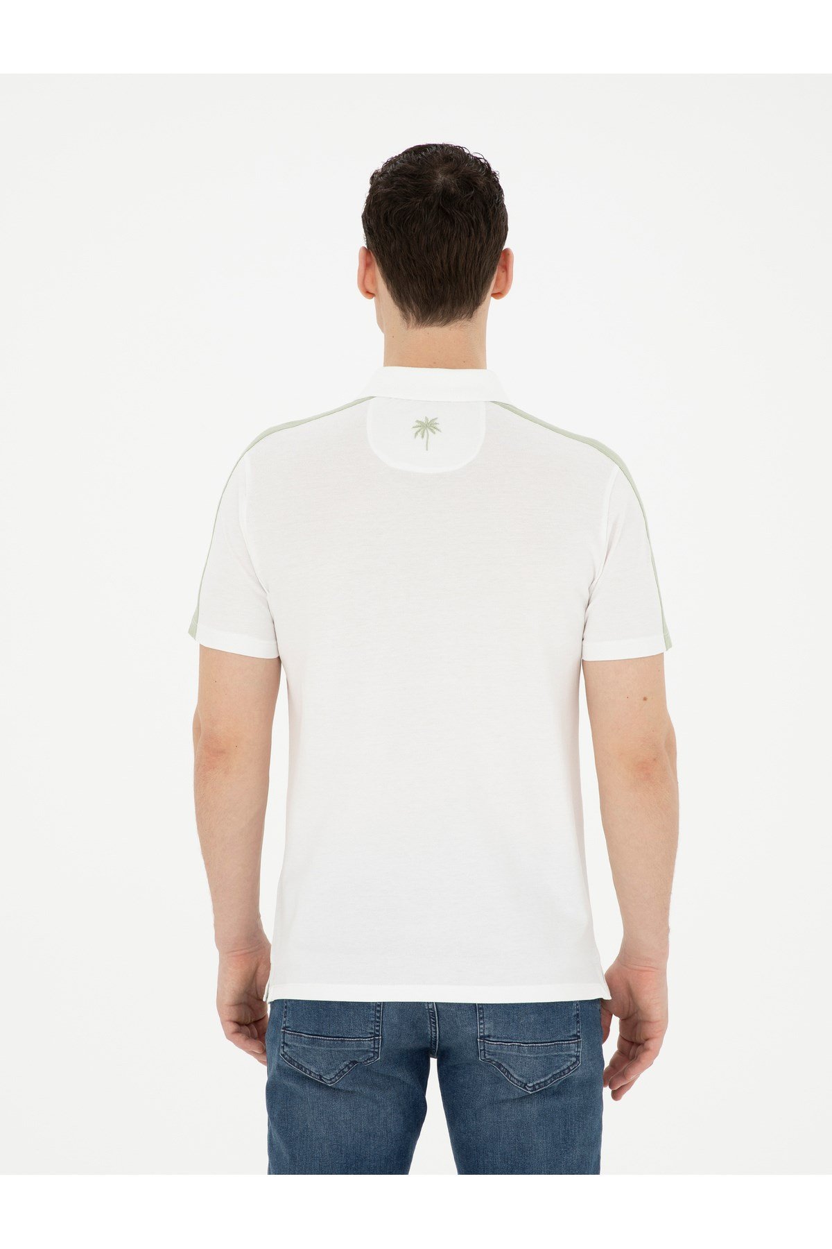 Slim Fit Polo Yaka %100 Pamuk Tişört 1827327