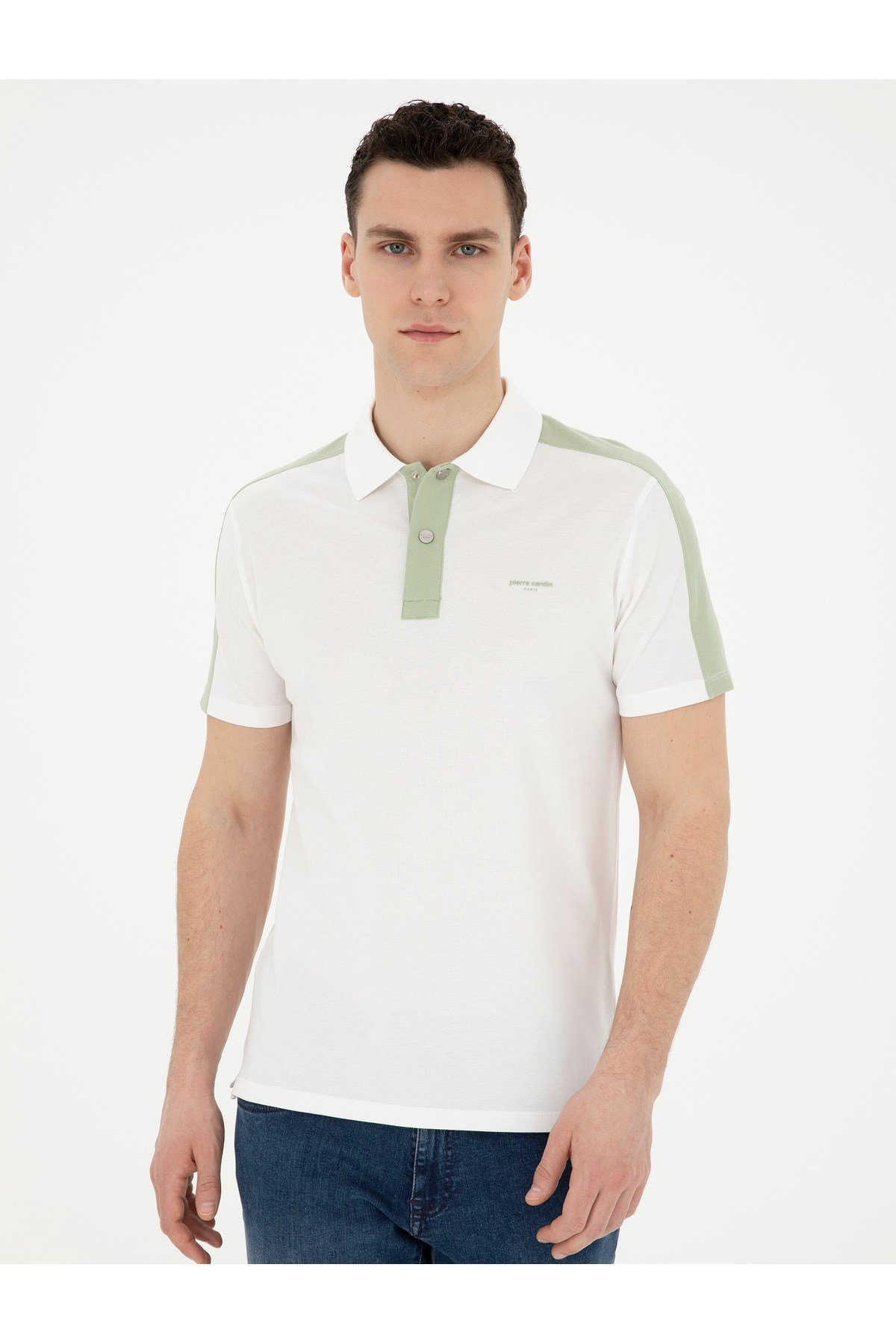 Slim Fit Polo Yaka %100 Pamuk Tişört 1827327