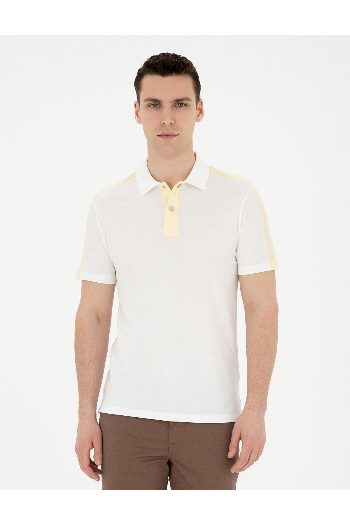 Slim Fit Polo Yaka %100 Pamuk Tişört 1827327