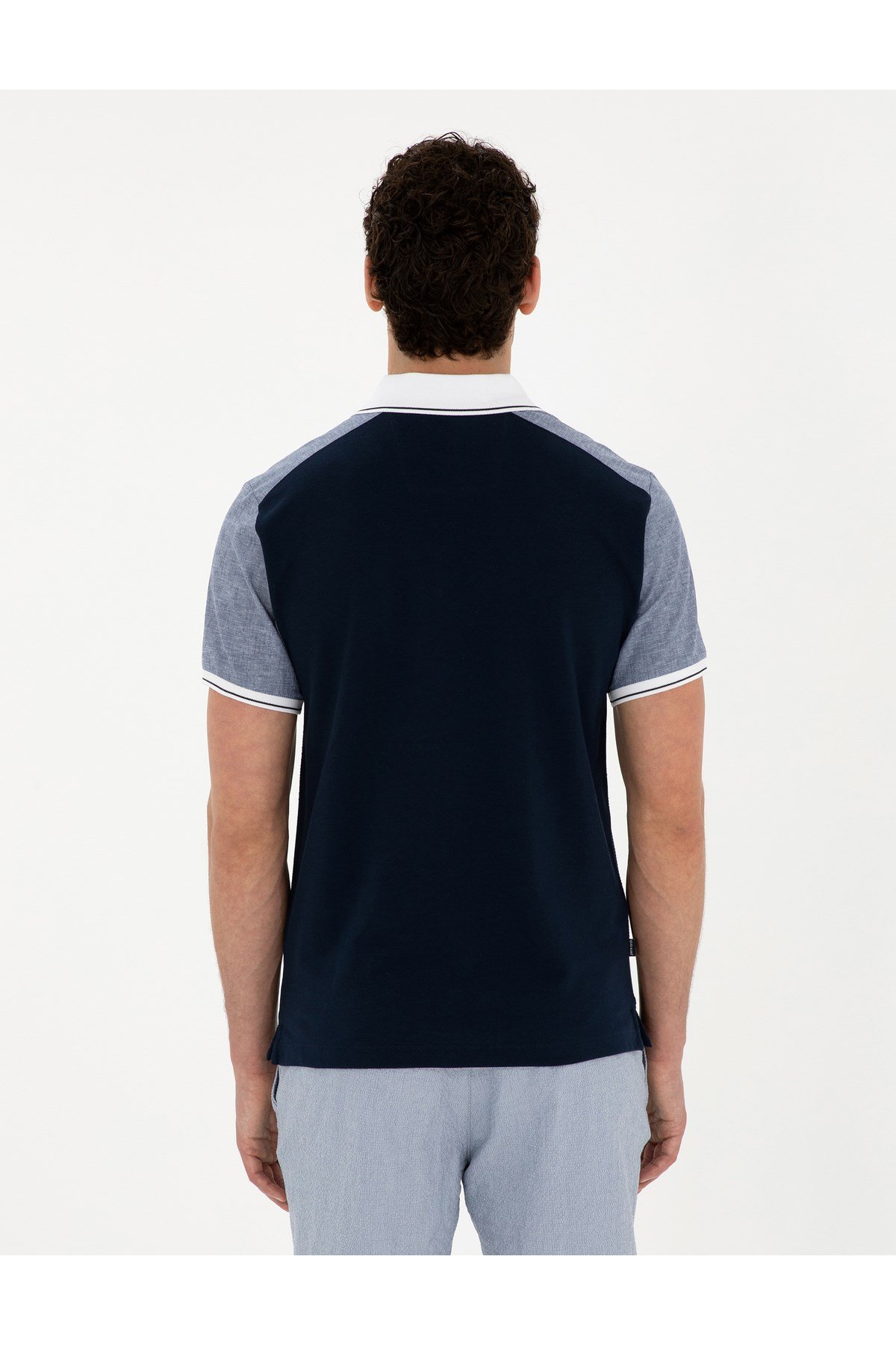 Slim Fit Polo Yaka %100 Pamuk Tişört 1844976