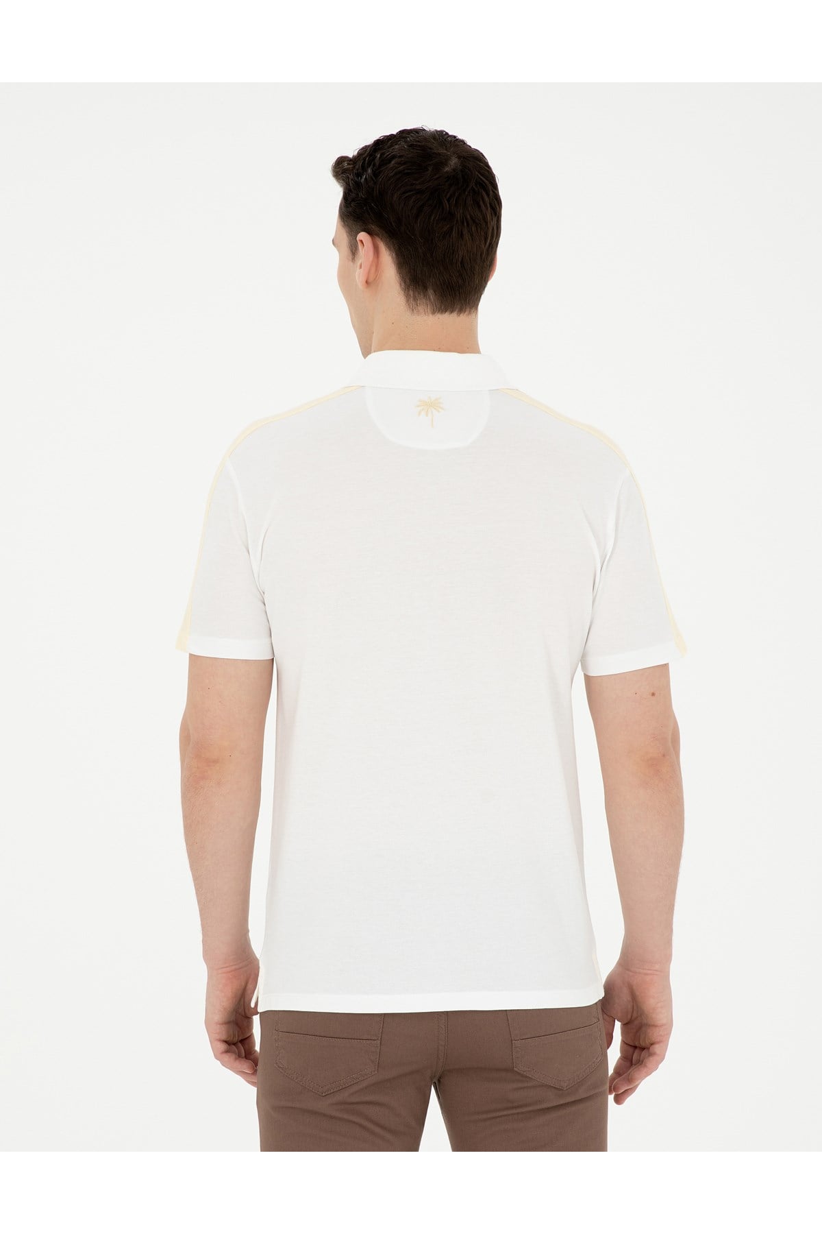 Slim Fit Polo Yaka %100 Pamuk Tişört 1827327