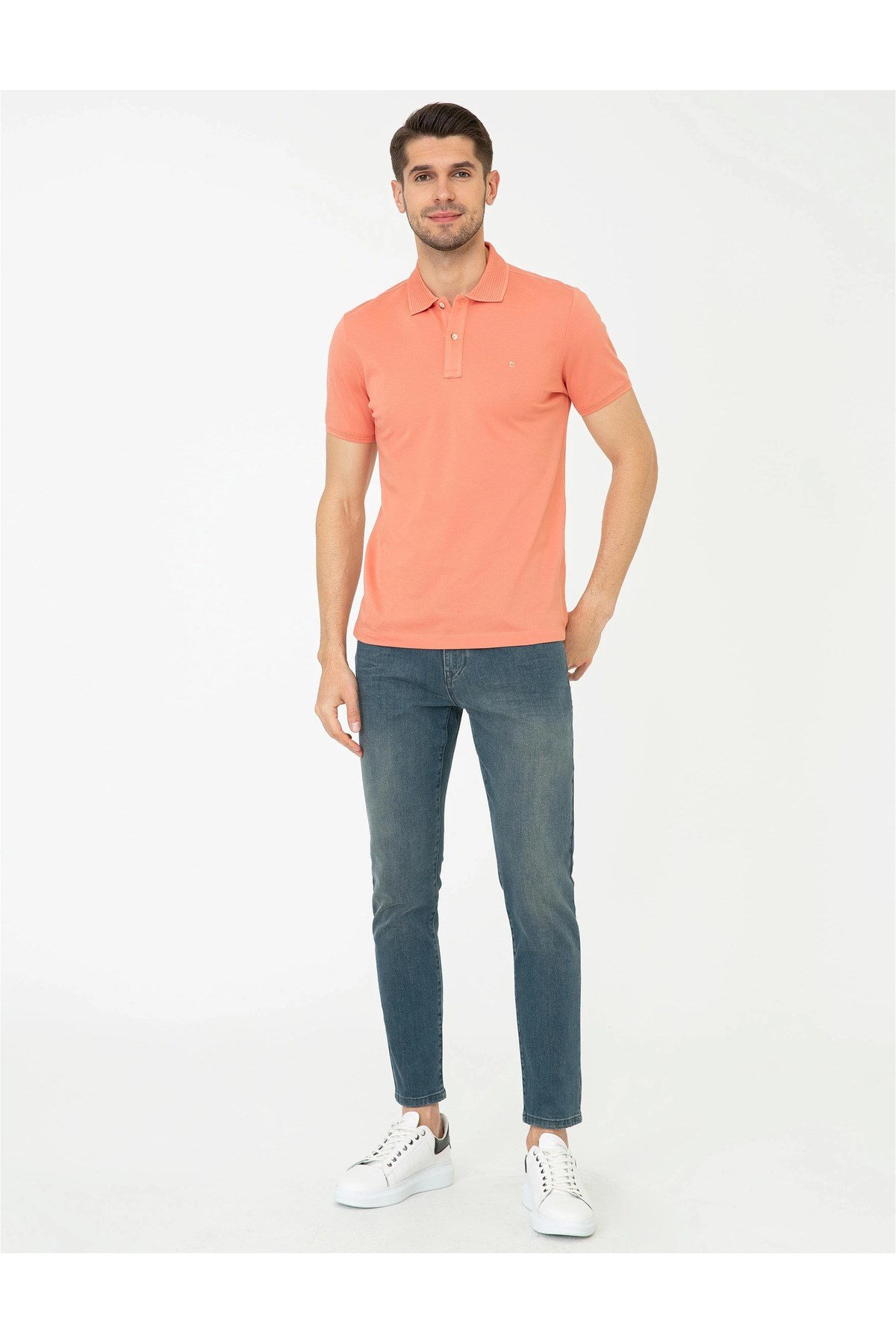 Slim Fit Polo Yaka Merserize T-shirt 1370054
