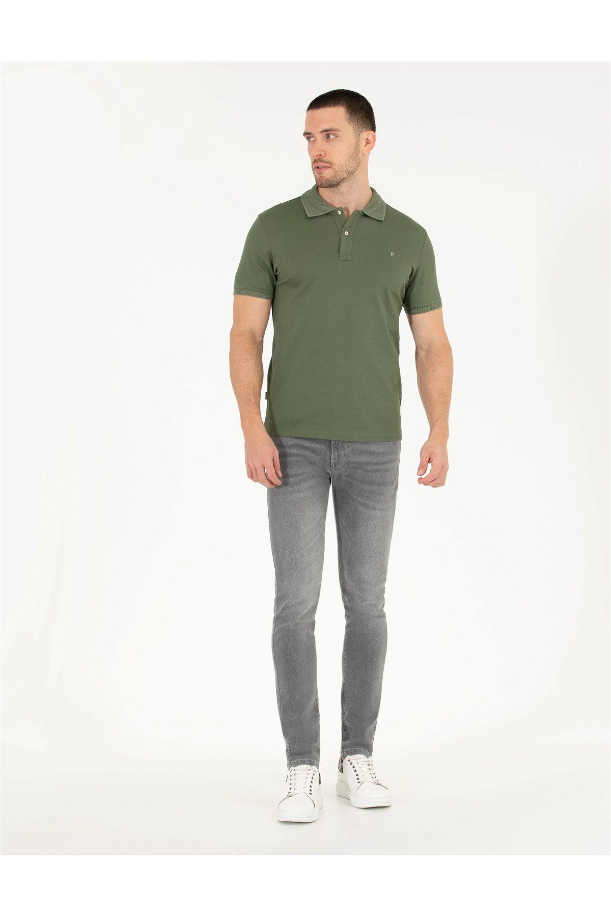 Slim Fit Polo Yaka Merserize Tişört G021SZ011.000.1567290.VR054
