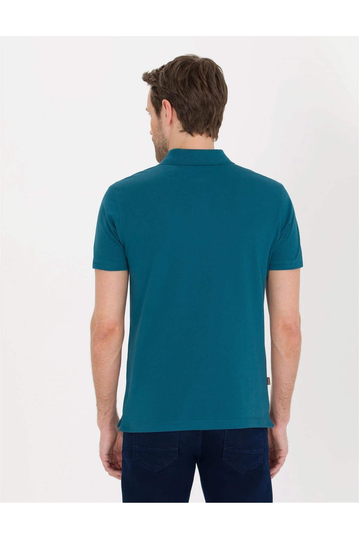 Slim Fit Polo Yaka Merserize Tişört G021SZ011.000.1567290.VR054