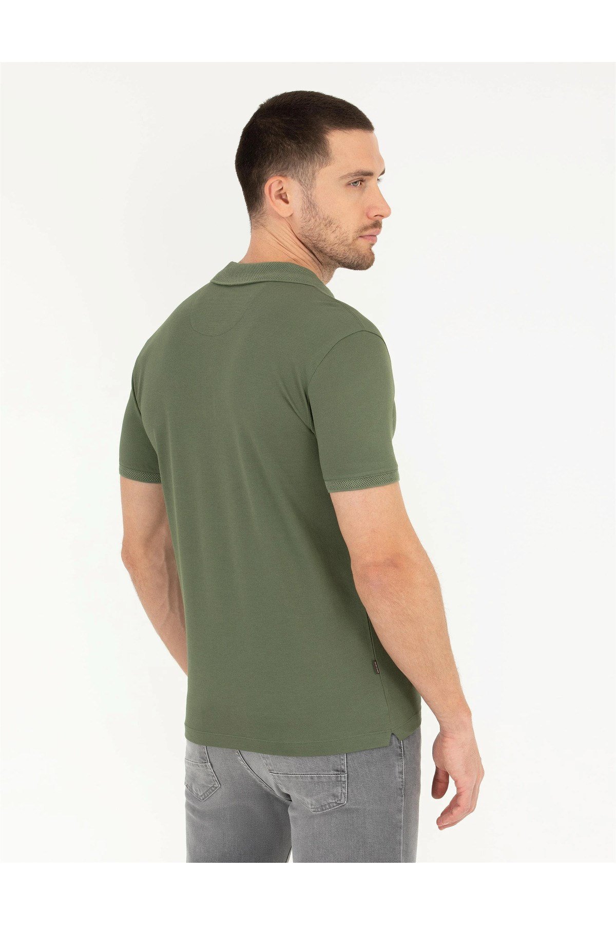 Slim Fit Polo Yaka Merserize Tişört G021SZ011.000.1567290.VR054