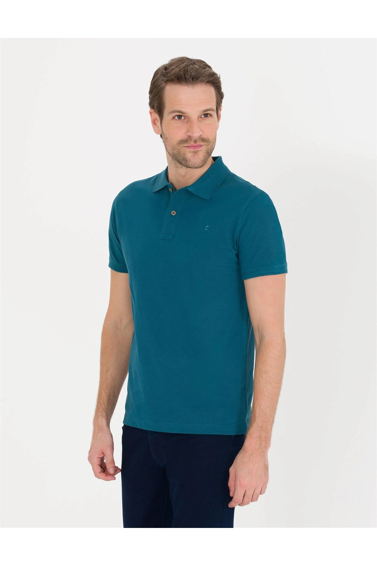 Slim Fit Polo Yaka Merserize Tişört G021SZ011.000.1567290.VR054
