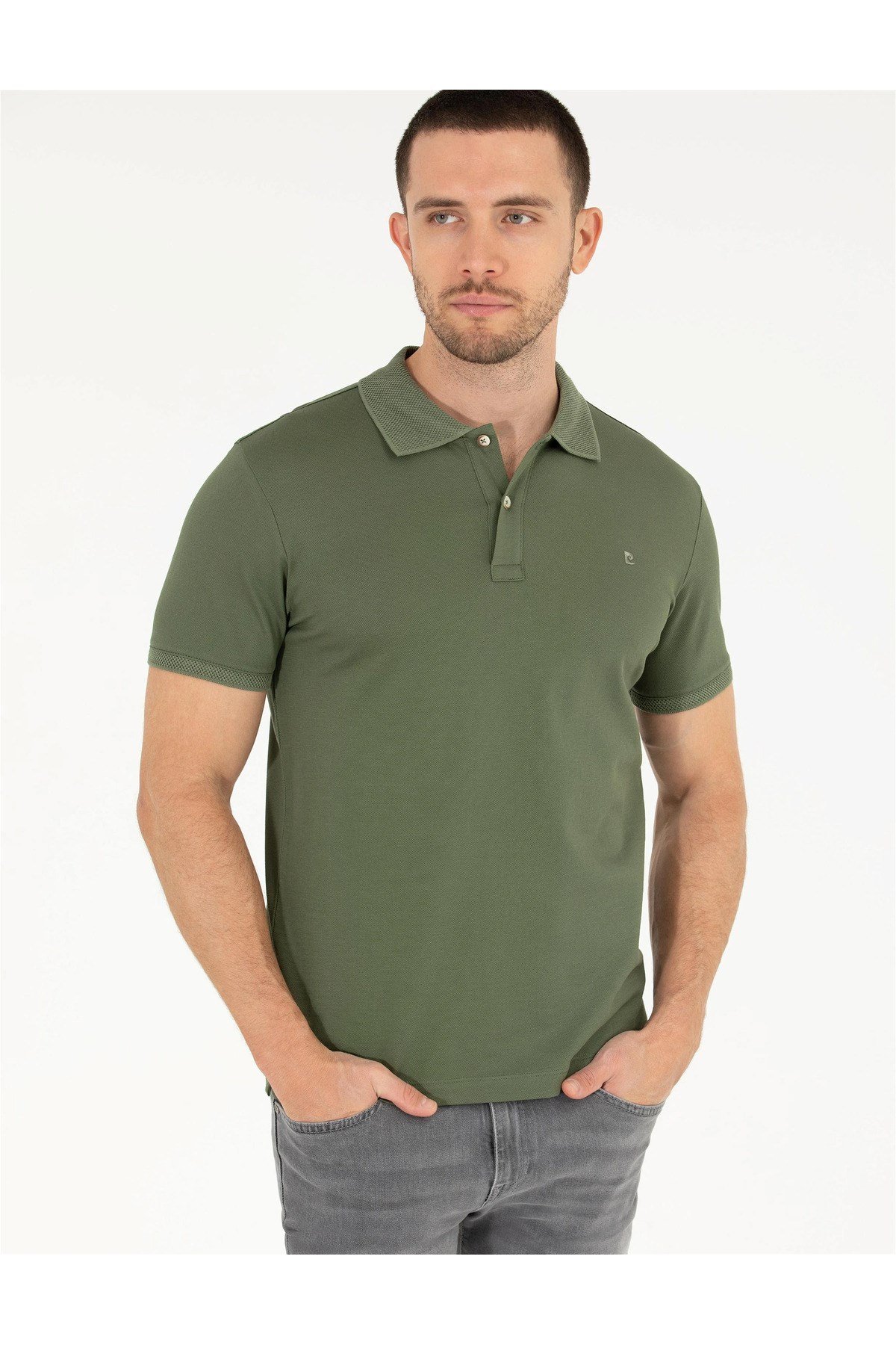Slim Fit Polo Yaka Merserize Tişört G021SZ011.000.1567290.VR054