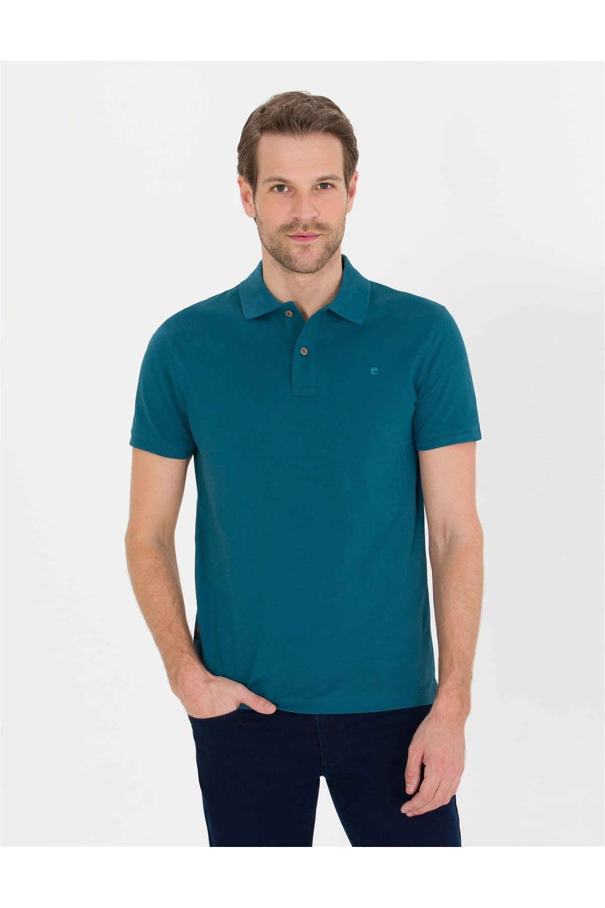 Slim Fit Polo Yaka Merserize Tişört G021SZ011.000.1567290.VR054