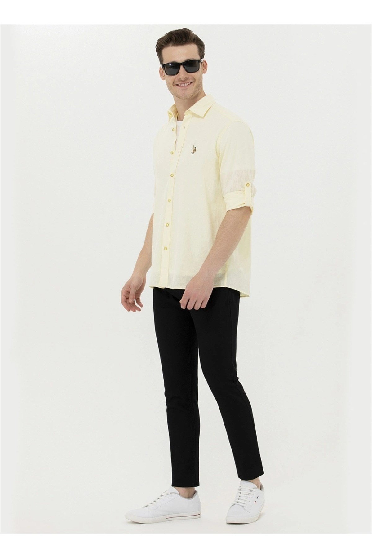 Slim Fit Siyah Erkek Kanvas Pantolon MICHAEL23Y