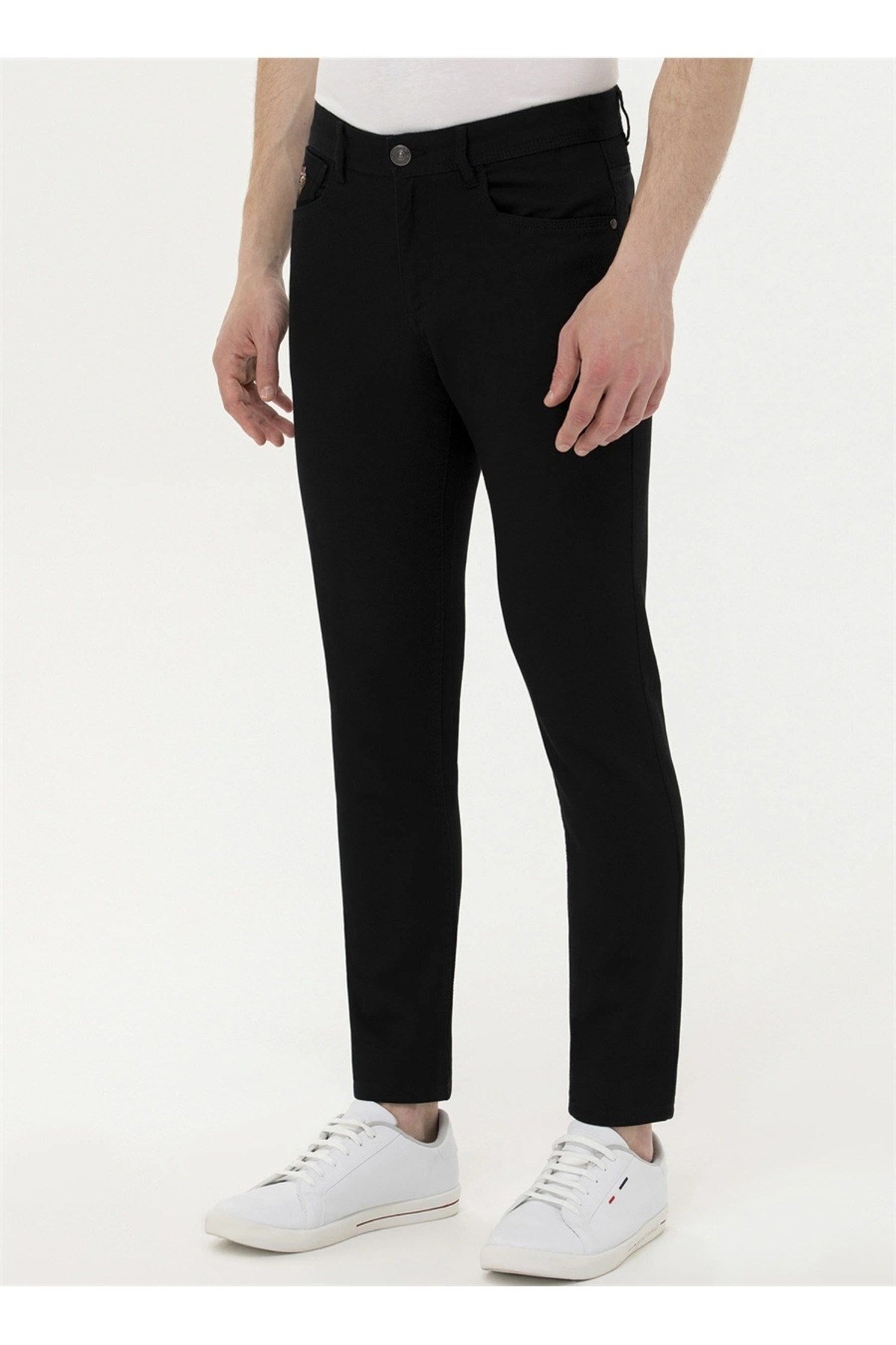 Slim Fit Siyah Erkek Kanvas Pantolon MICHAEL23Y