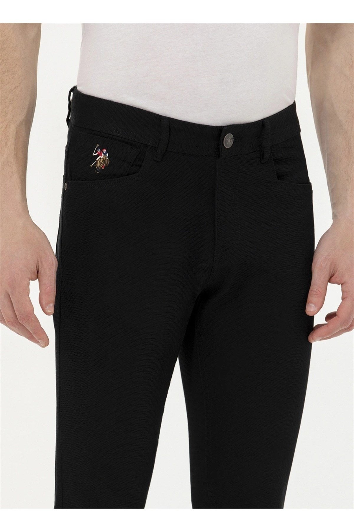 Slim Fit Siyah Erkek Kanvas Pantolon MICHAEL23Y