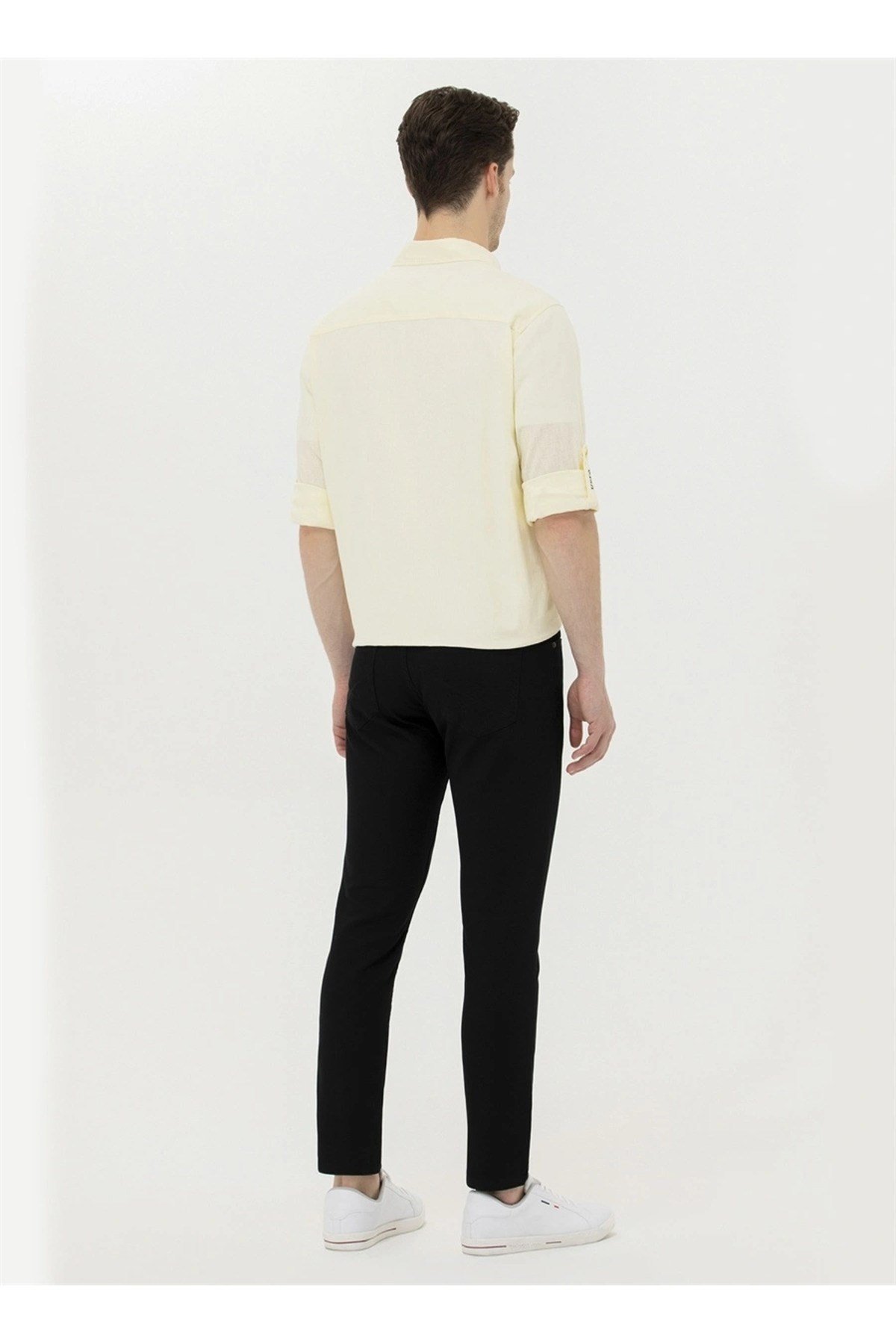 Slim Fit Siyah Erkek Kanvas Pantolon MICHAEL23Y