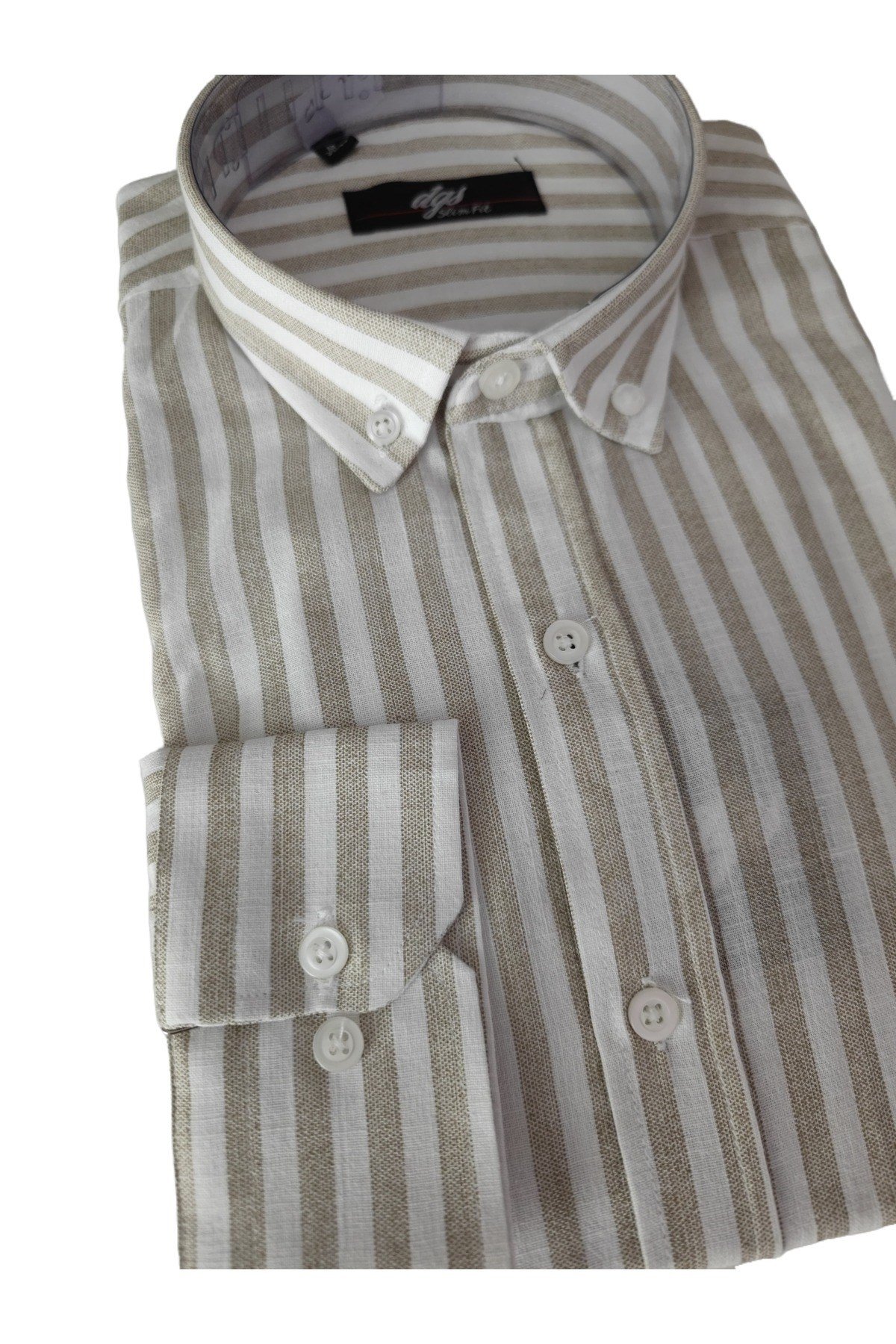 Slim Fit Uzun Kollu %100 Pamuk Gömlek