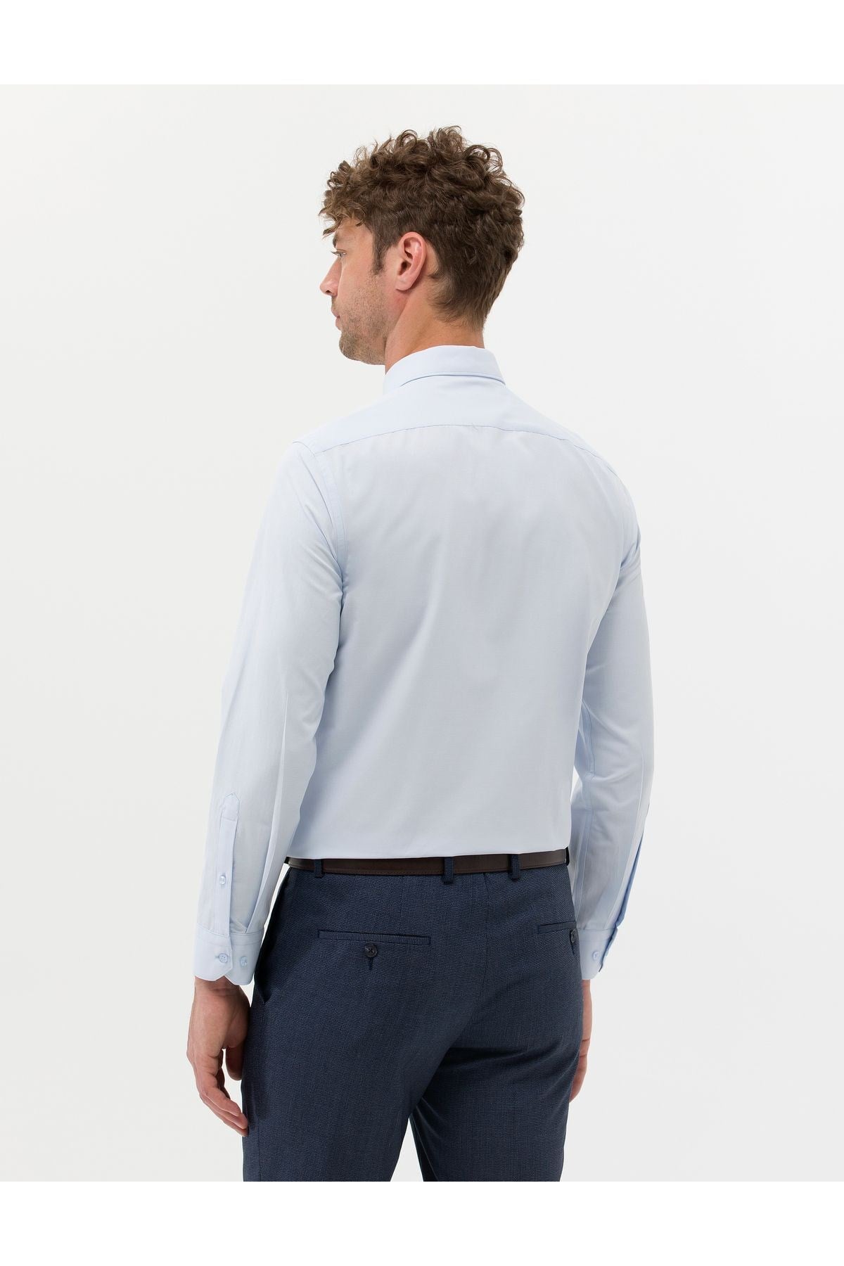 Slim Fit Uzun Kollu Basic Erkek Gömlek