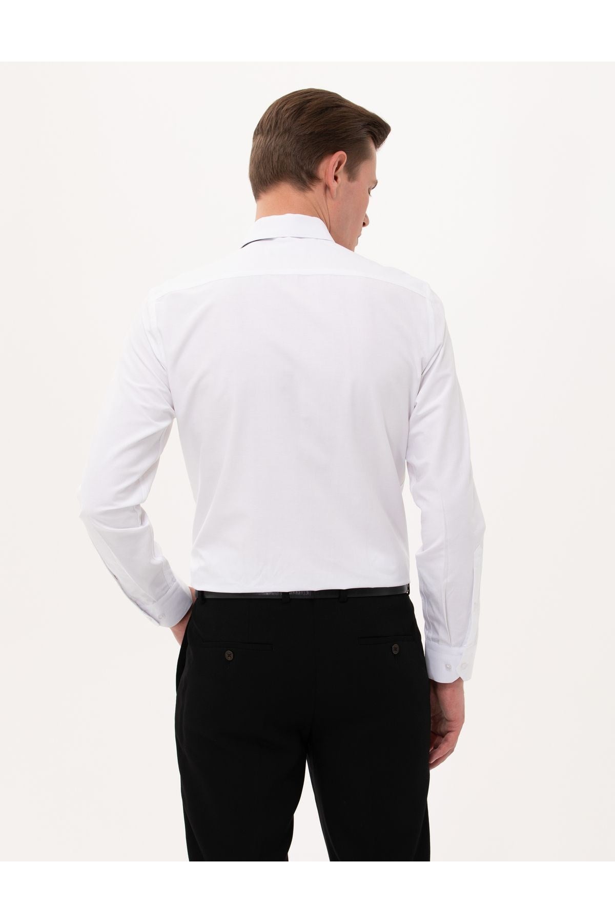 Slim Fit Uzun Kollu Basic Erkek Gömlek
