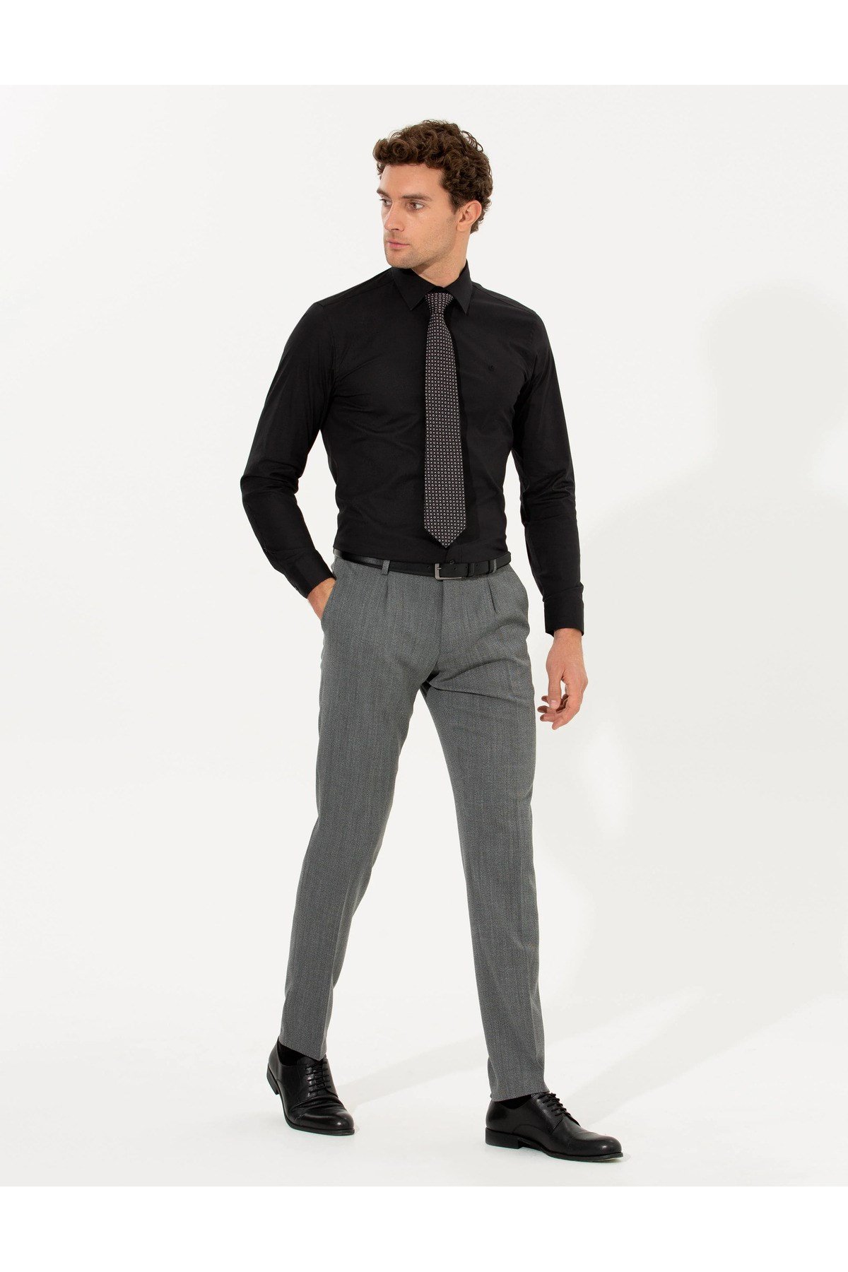 Slim Fit Uzun Kollu Basic Gömlek