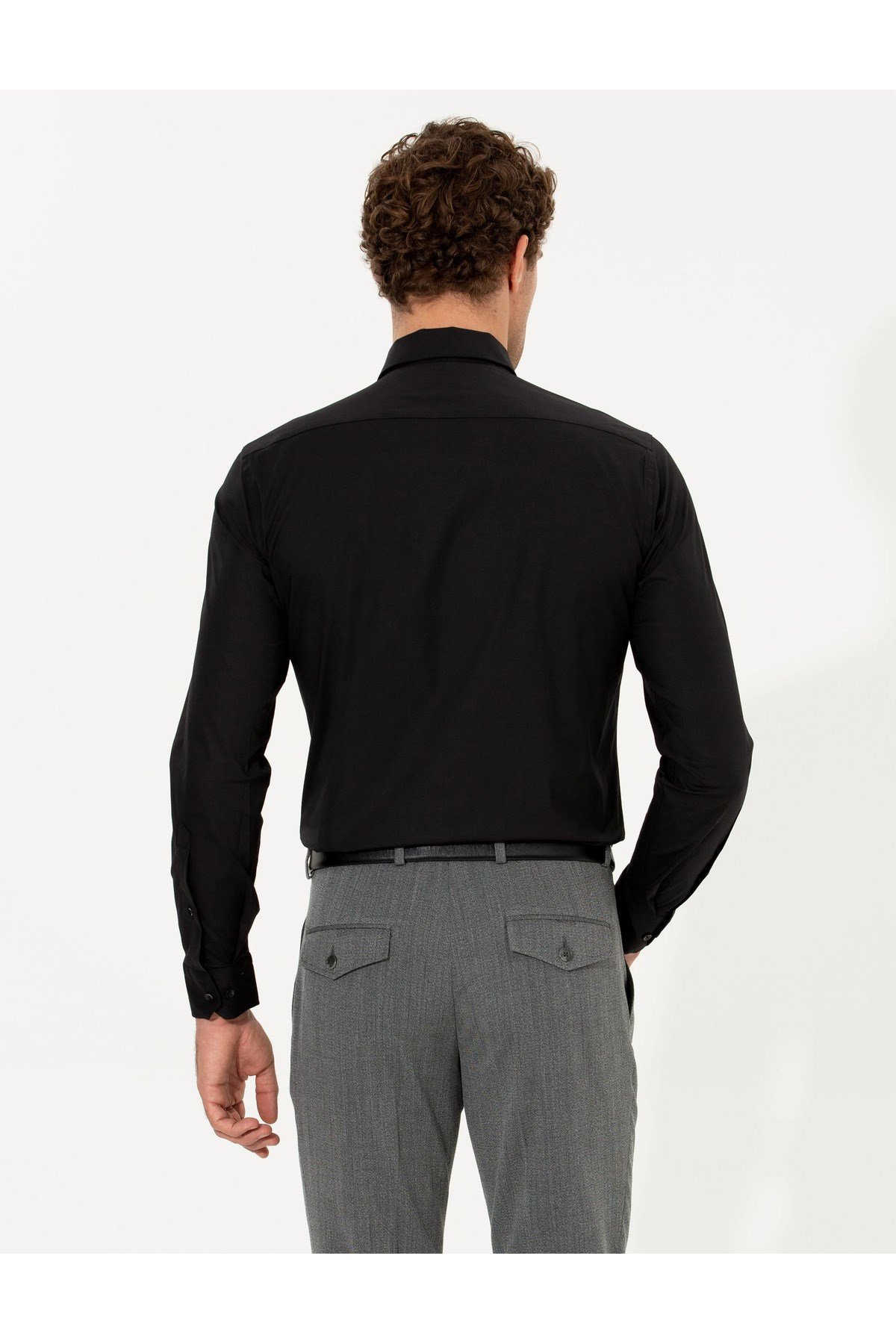 Slim Fit Uzun Kollu Basic Gömlek