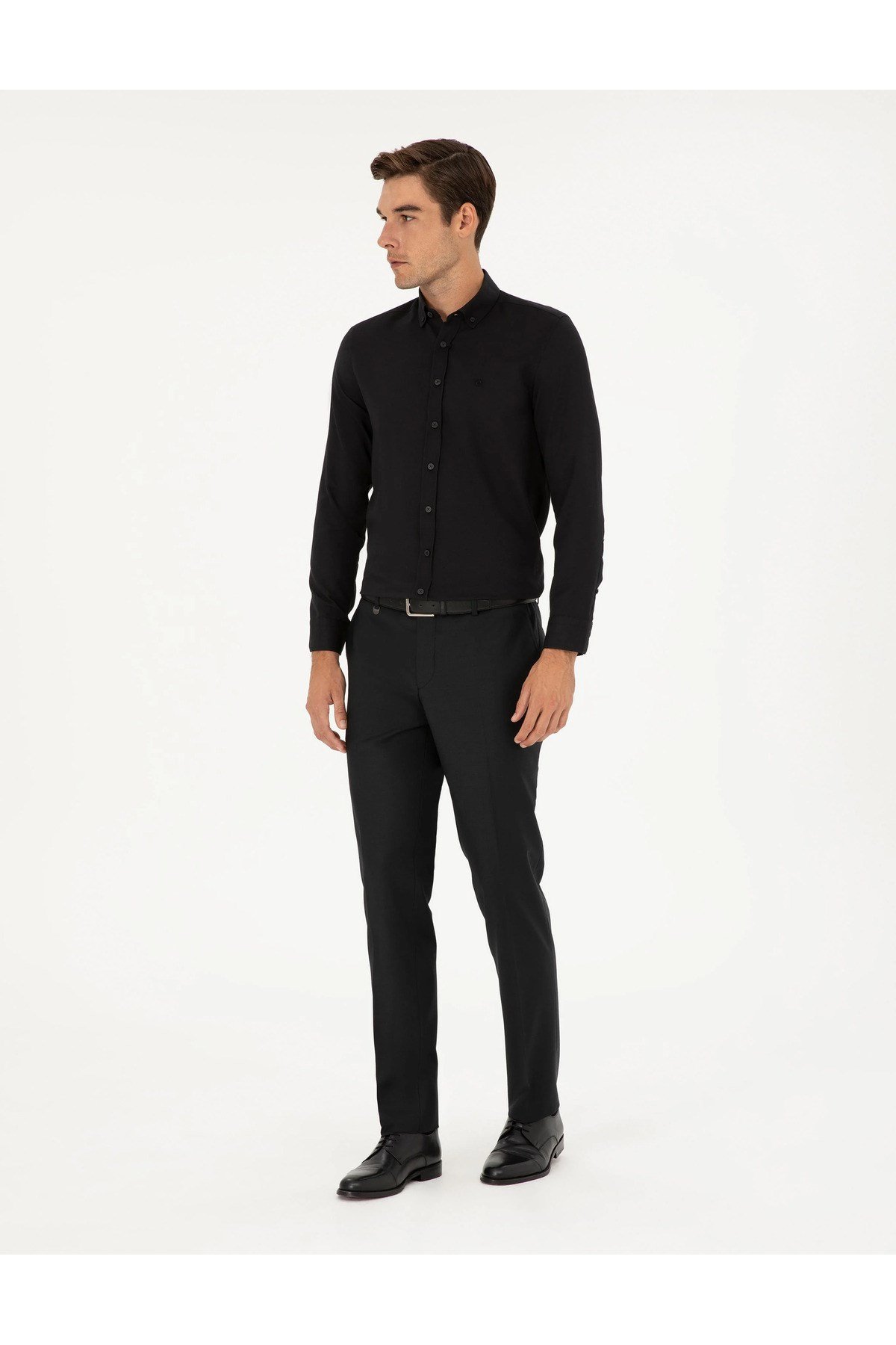 Slim Fit Uzun Kollu Oxford Erkek Gömlek