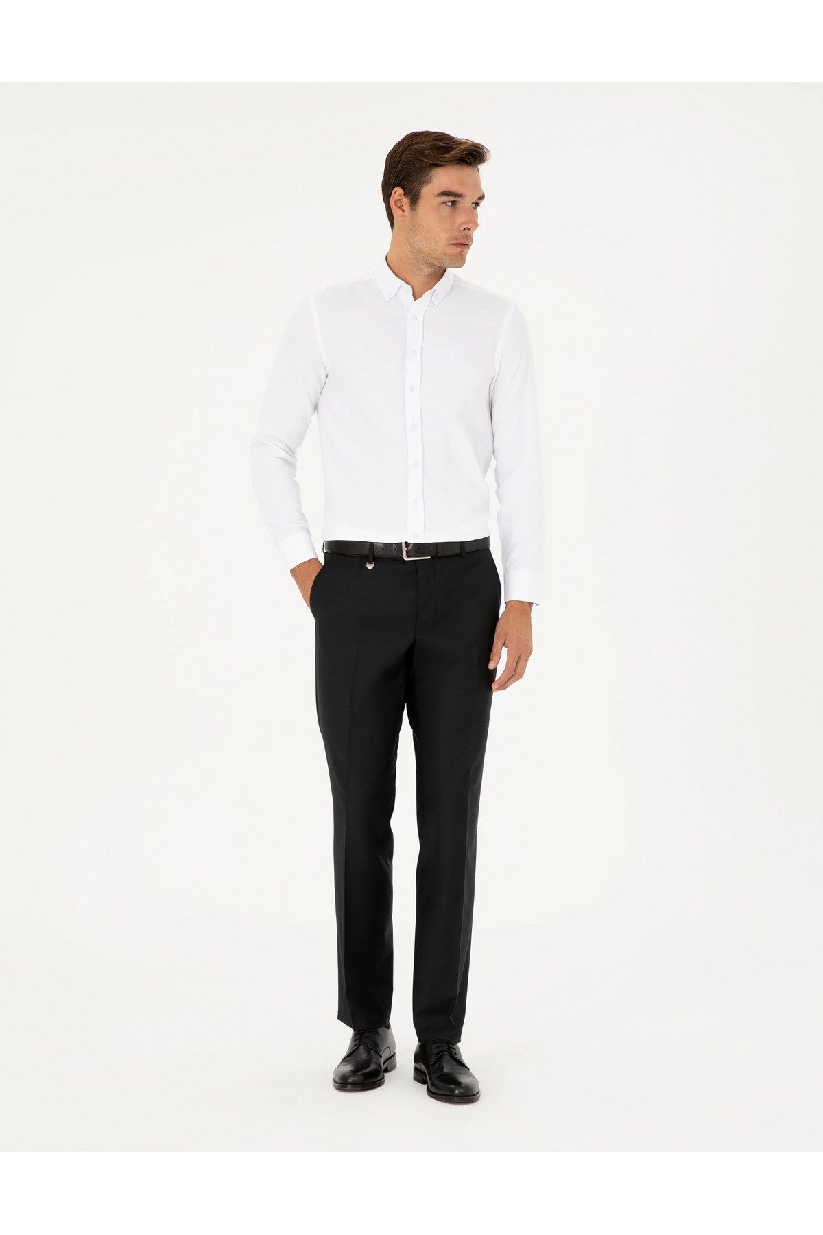 Slim Fit Uzun Kollu Oxford Erkek Gömlek