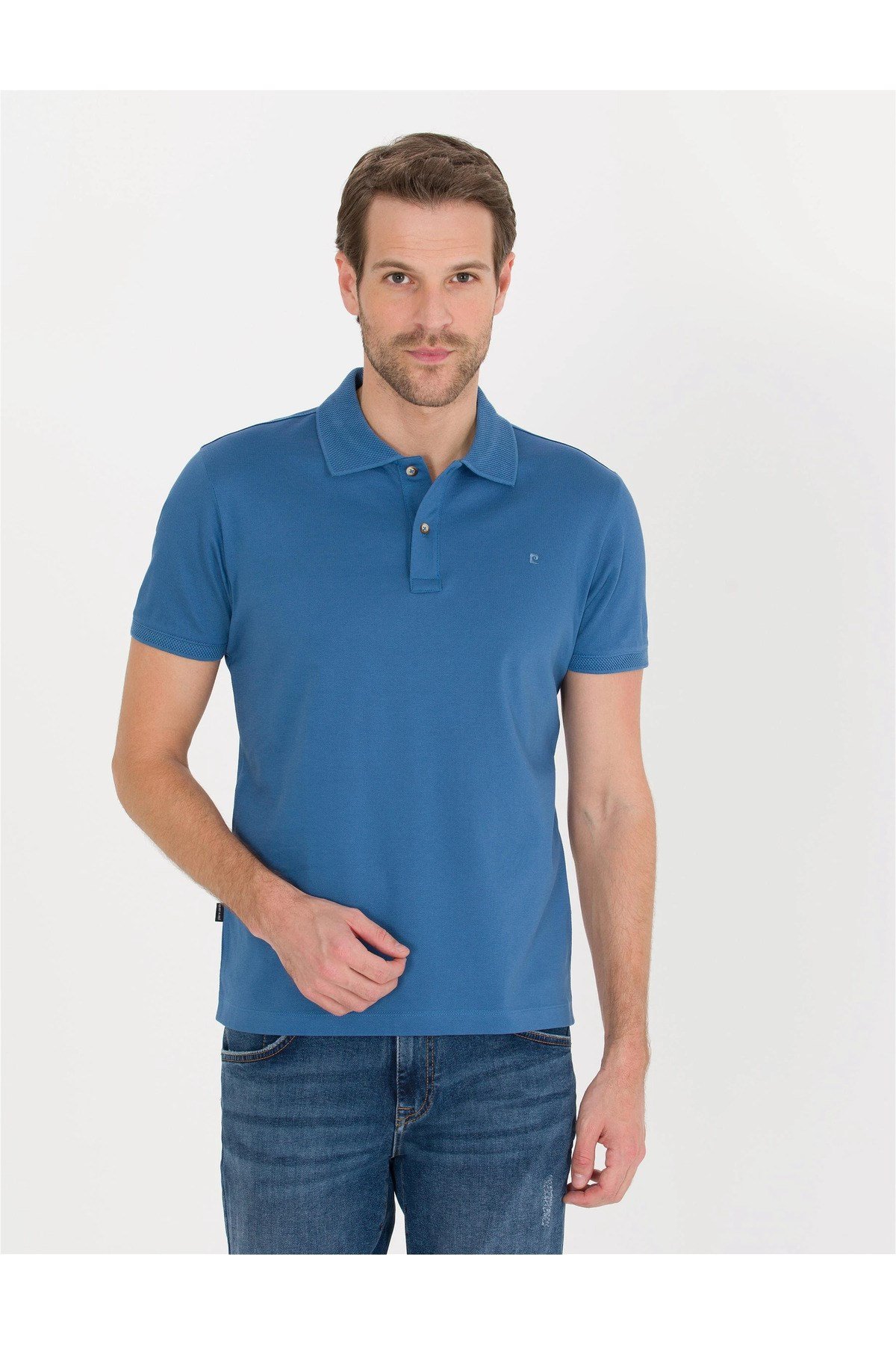 Slim Fit  Yaka Merserize Tişört