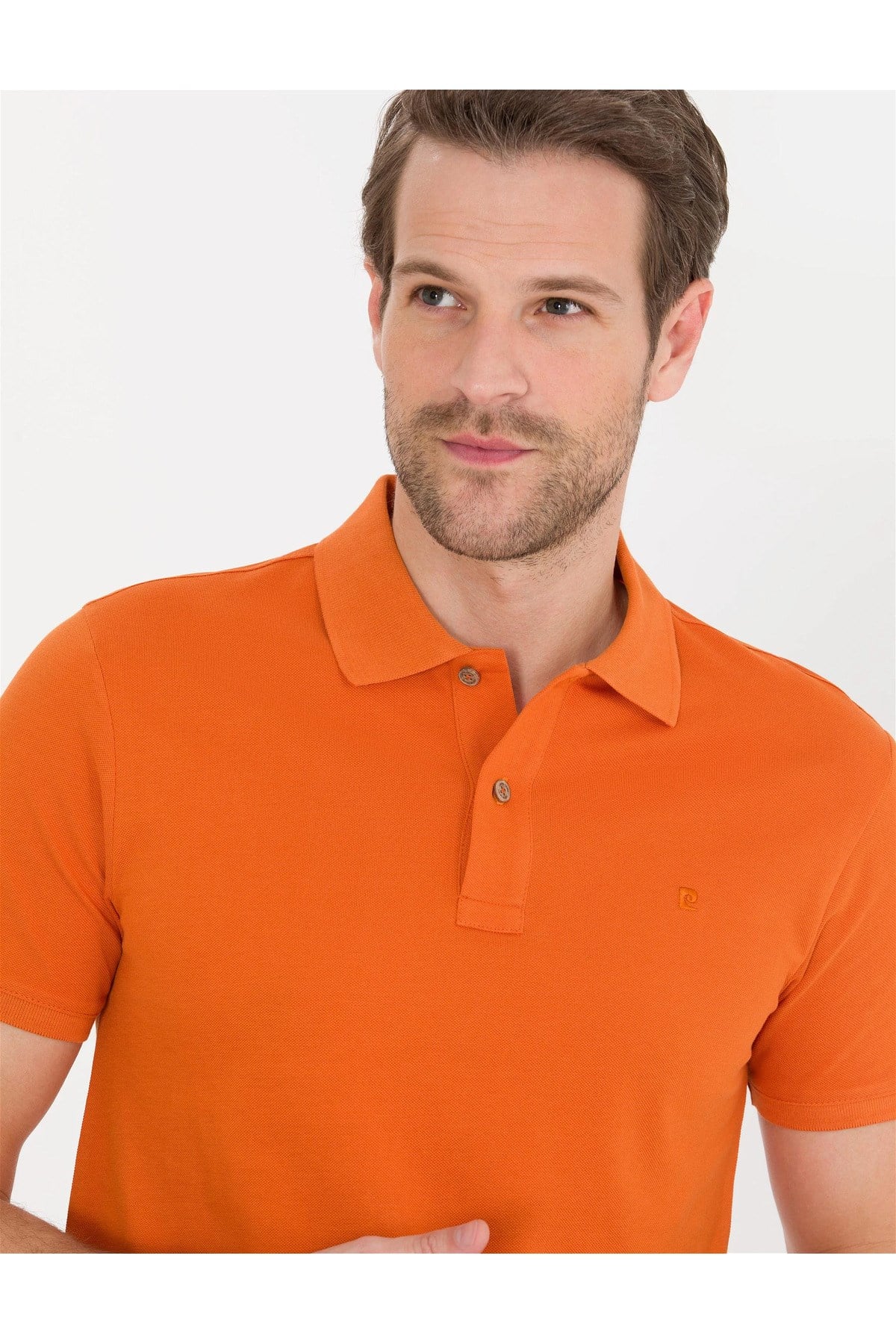 Turuncu Slim Fit Polo Yaka Basic Tişört G021SZ011.000.1567279.VR191