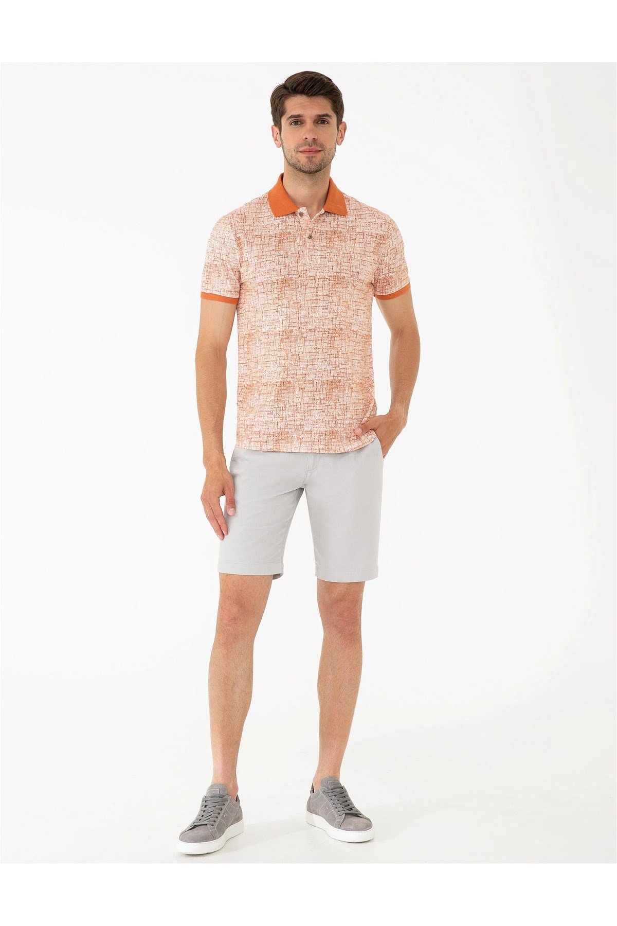 Turuncu Slim Fit Tişört G021GL011.000.1314018.VR051