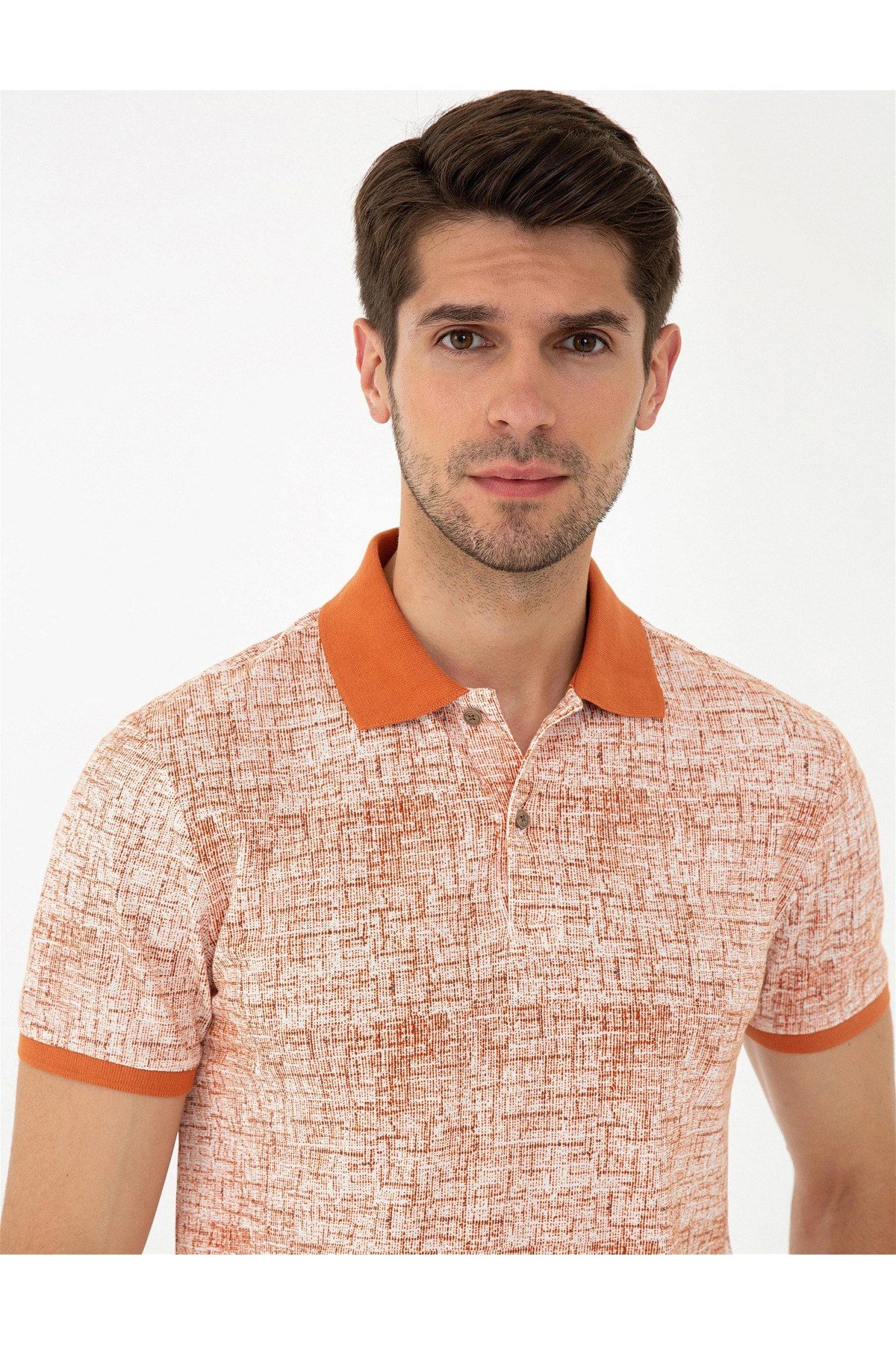 Turuncu Slim Fit Tişört G021GL011.000.1314018.VR051