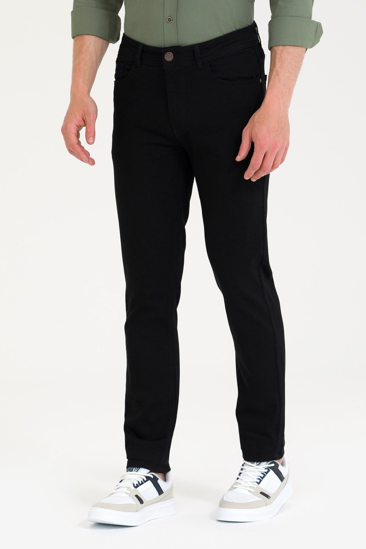 U.S. POLO ERKEK SLİM FİT DENİM PANTOLON 1599378 RC-LACOPO 027 SİYAH
