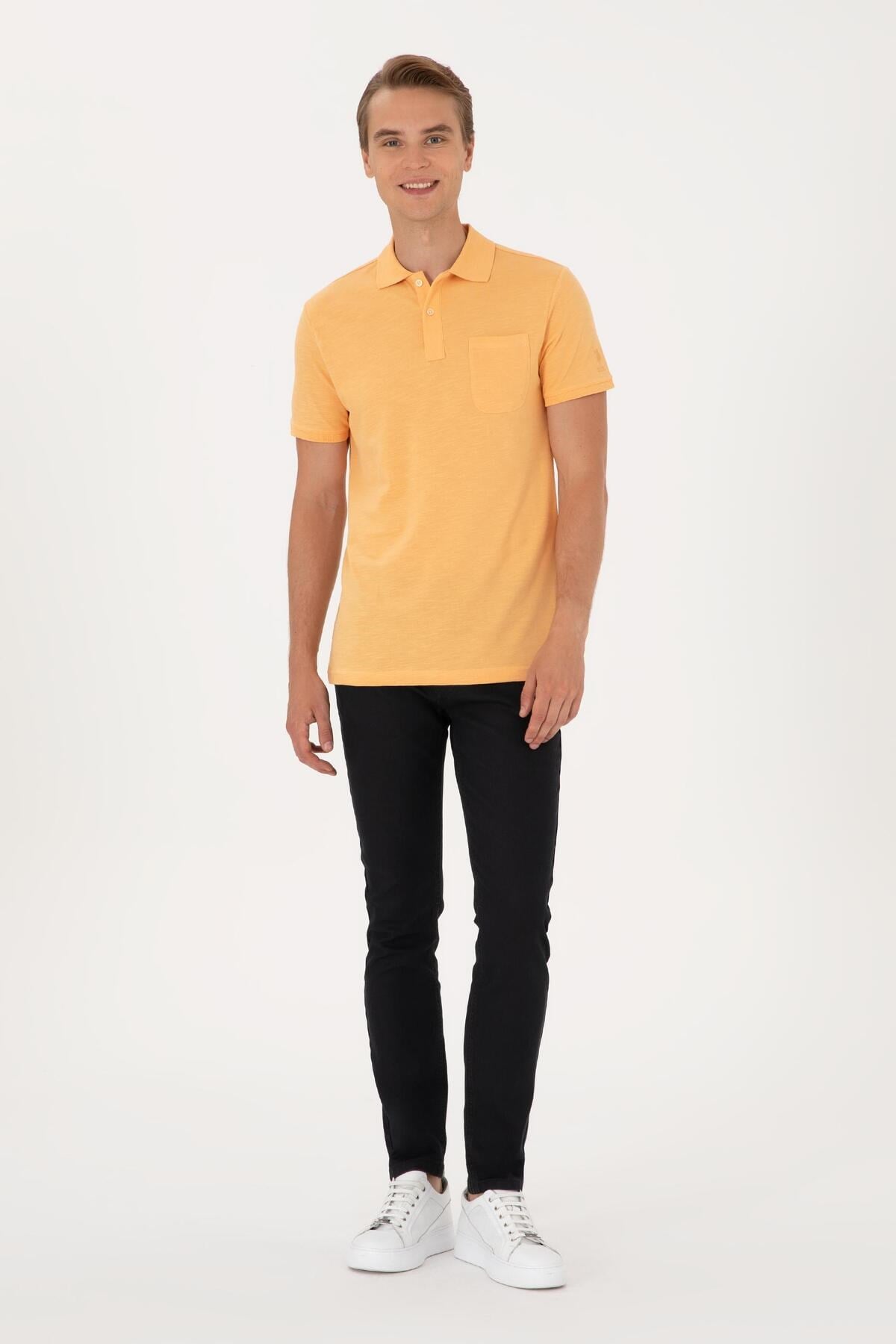 U.S. Polo Assn Erkek Kahverengi Slim Fit Jeans 2081352