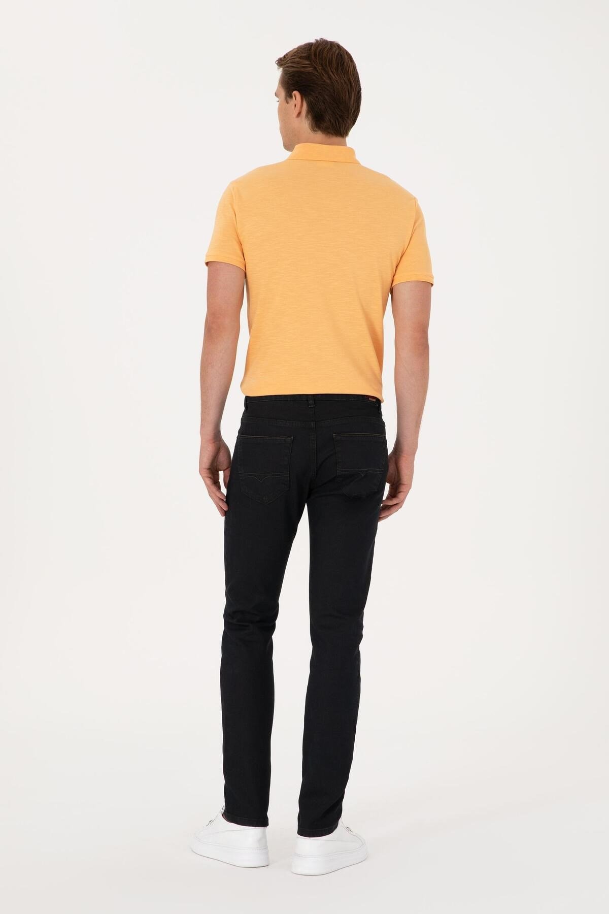 U.S. Polo Assn Erkek Kahverengi Slim Fit Jeans 2081352