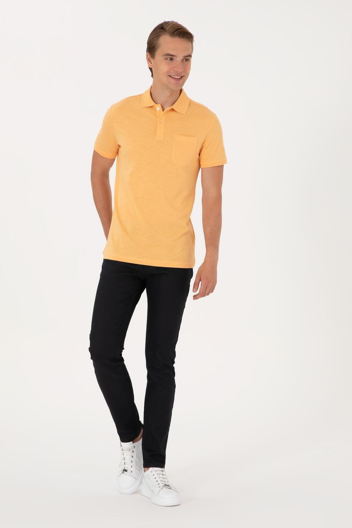 U.S. Polo Assn Erkek Kahverengi Slim Fit Jeans 2081352